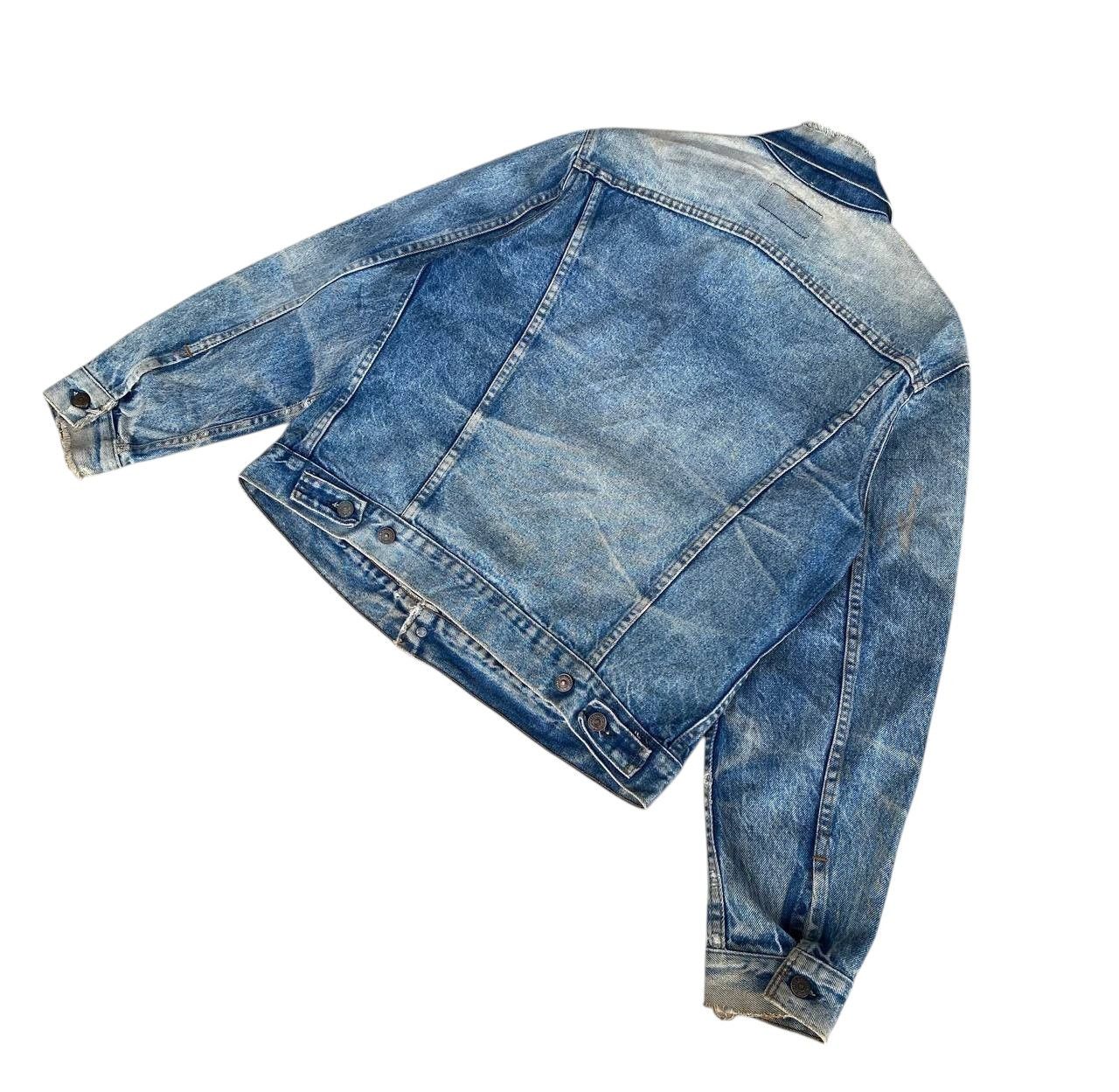 Levi's CRAZY PIECES LEVIS VINTAGE HONEYCOMBS FADED DISTRESSED DENIM Size US M / EU 48-50 / 2 - 19 Thumbnail