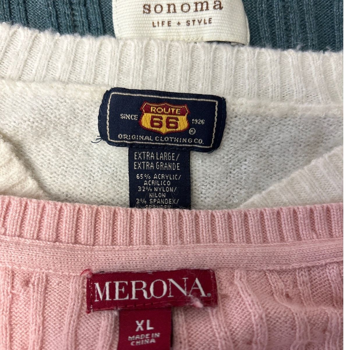 Sonoma Lot of 3 Sonoma Merona Womens XL PolyCotton Sweaters Size XL / US 12-14 / IT 48-50 - 9 Thumbnail