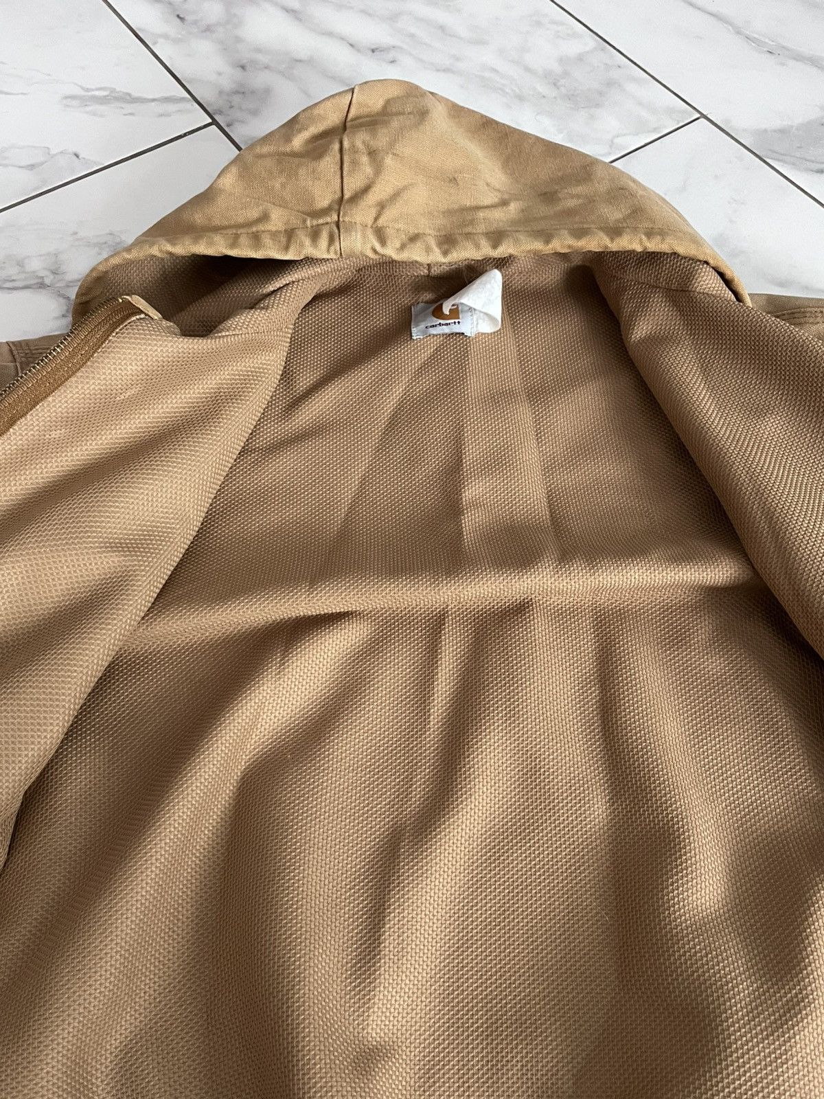 Carhartt Vintage Carhartt Tan Active Thermal Lined Waffle 90’s Jacket Size US L / EU 52-54 / 3 - 6 Thumbnail