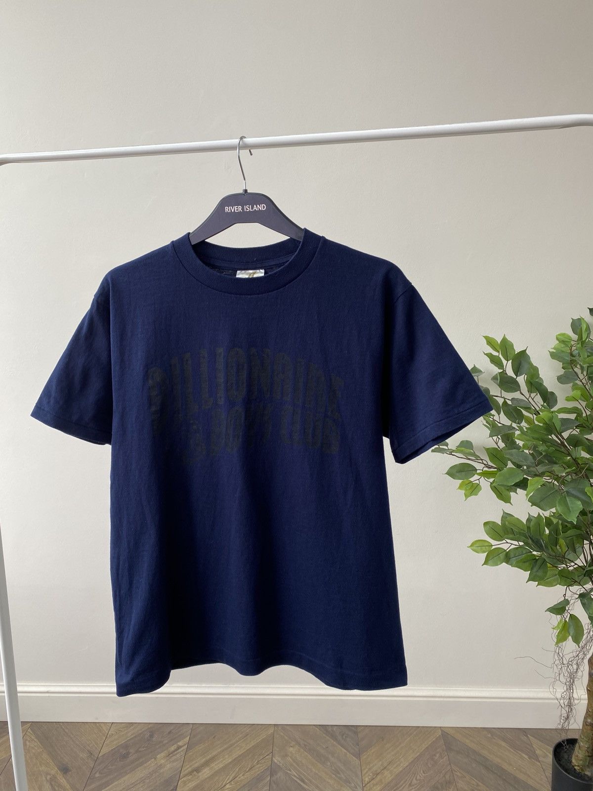 Billionaire Boys Club × Vintage Vintage Billionaire Boys Club Logo Denim Navy Tee Size US M / EU 48-50 / 2 - 5 Thumbnail