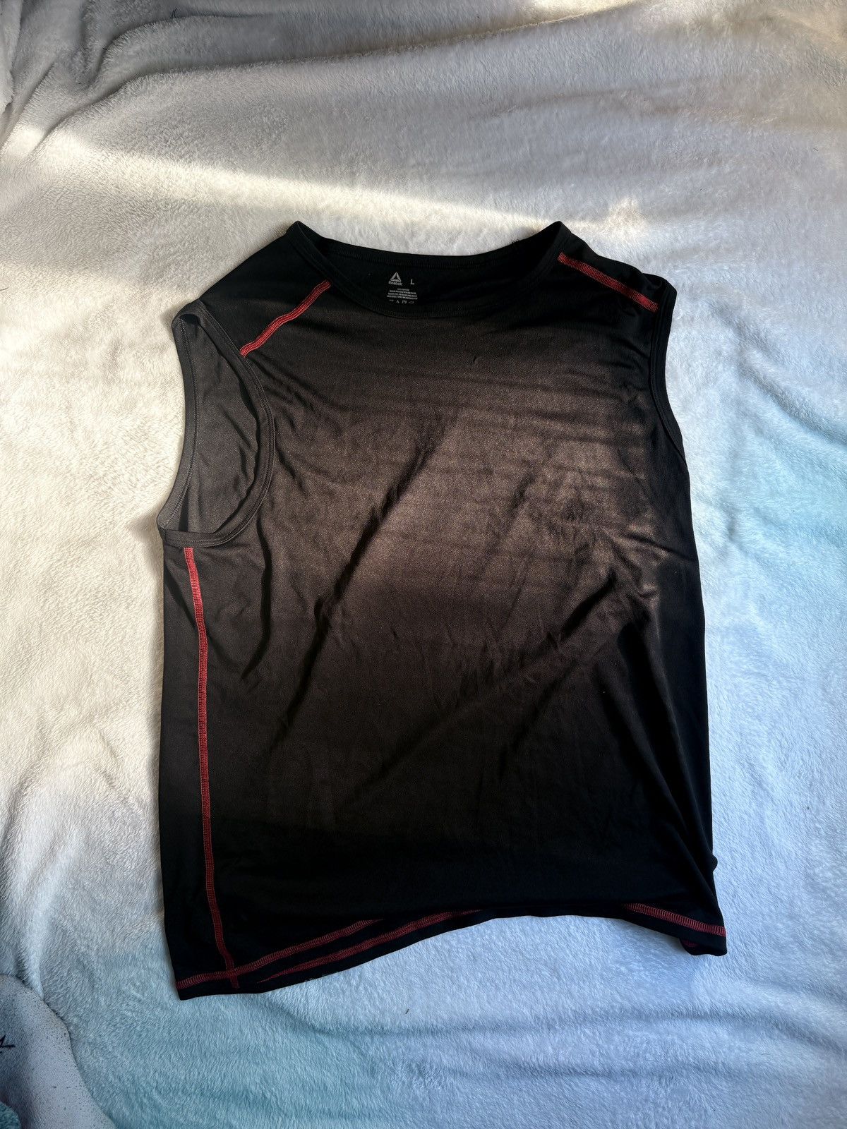 Reebok × Vintage Reebok Tank Top Mens | Black Muscle Tee Sleeveless Shirt Size US L / EU 52-54 / 3 - 1 Thumbnail