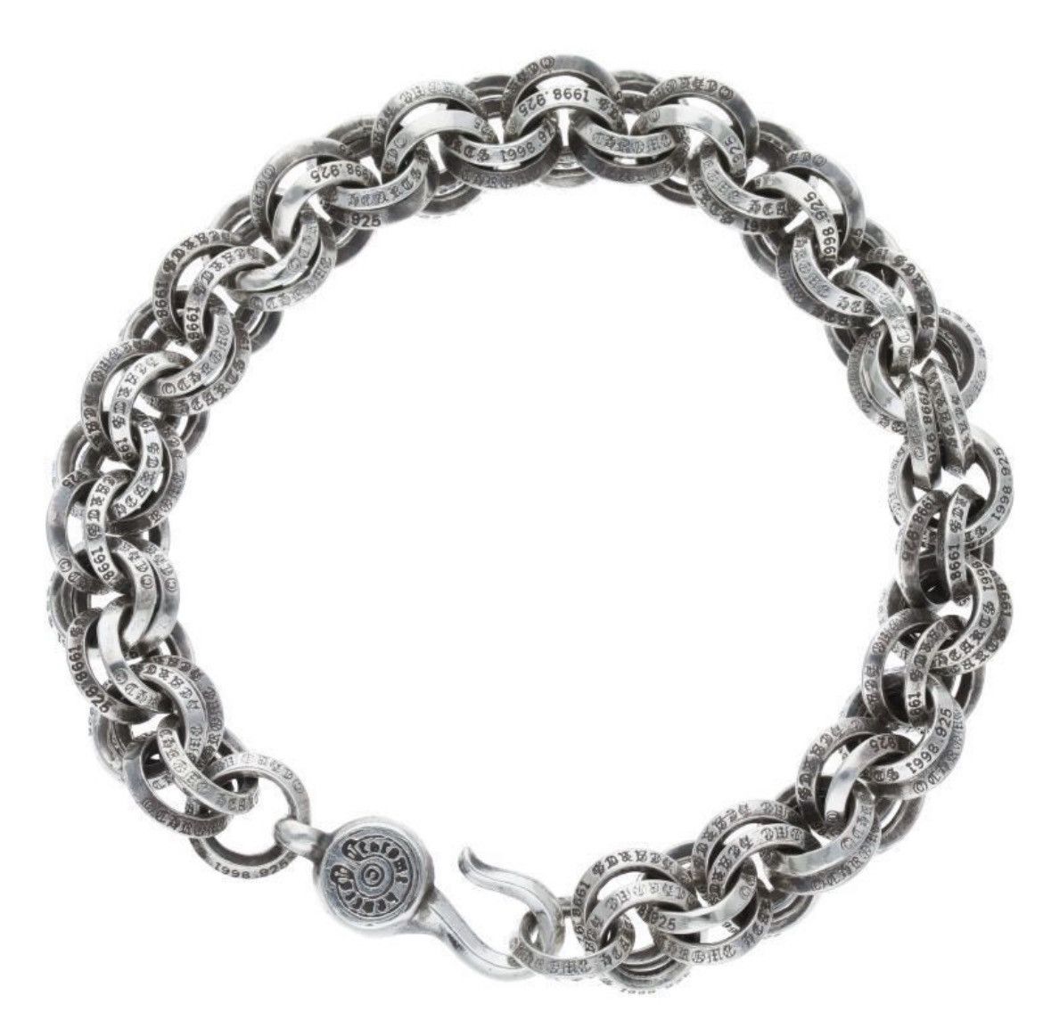Chrome Hearts Chrome Hearts Double B Ring Silver Bracelet Size ONE SIZE - 2 Thumbnail