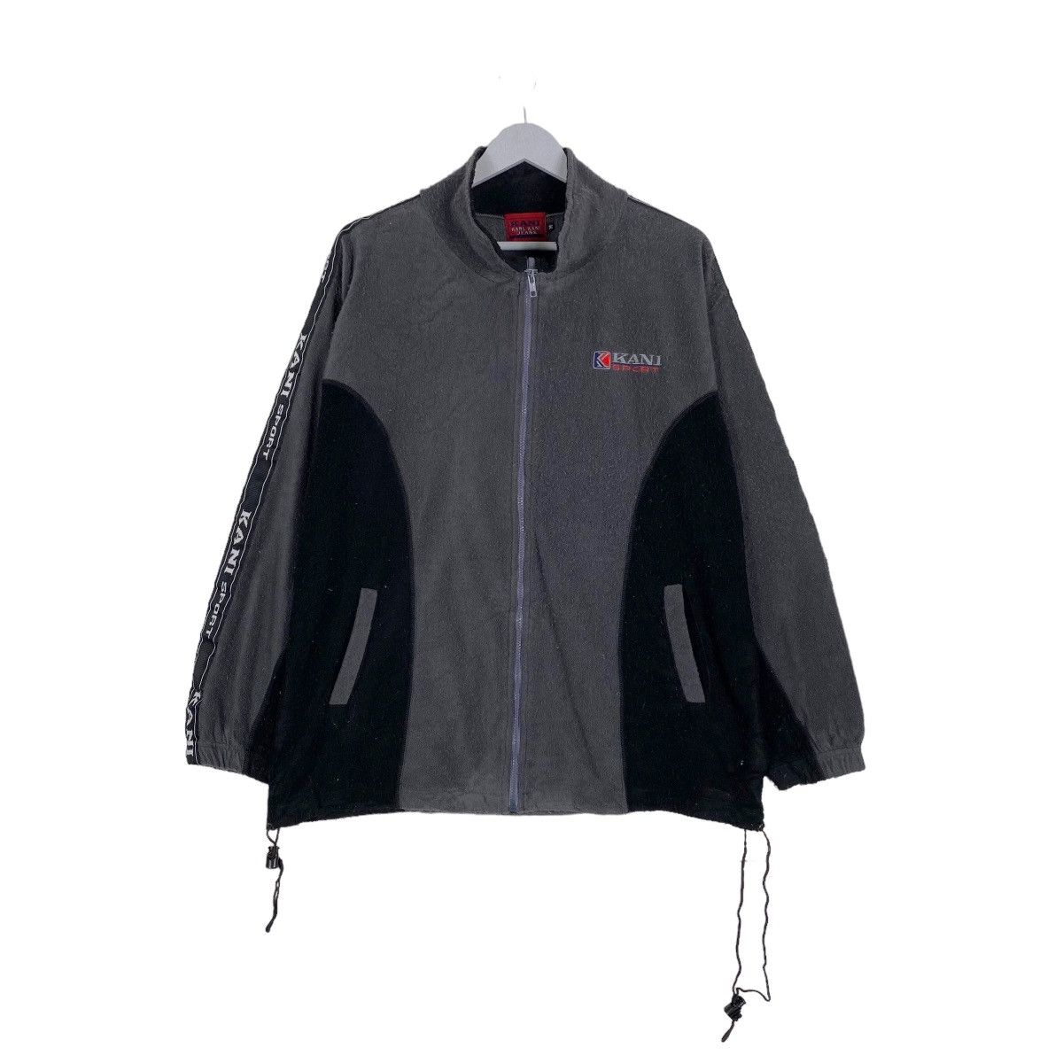 Japanese Brand Vintage 90s Karl Kani Big Logo Zipper Fleece Jacket Size US L / EU 52-54 / 3 - 3 Thumbnail