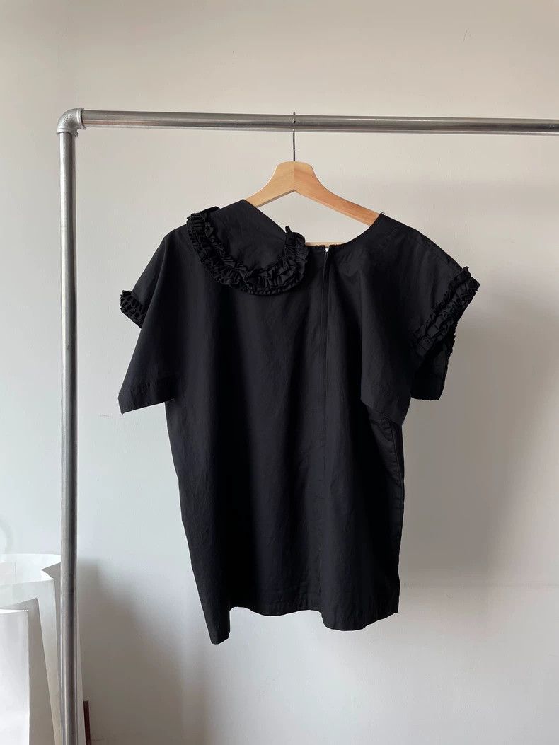 Other Comme Des Garcons Black shirt with lace Size M / US 6-8 / IT 42-44 - 2 Thumbnail