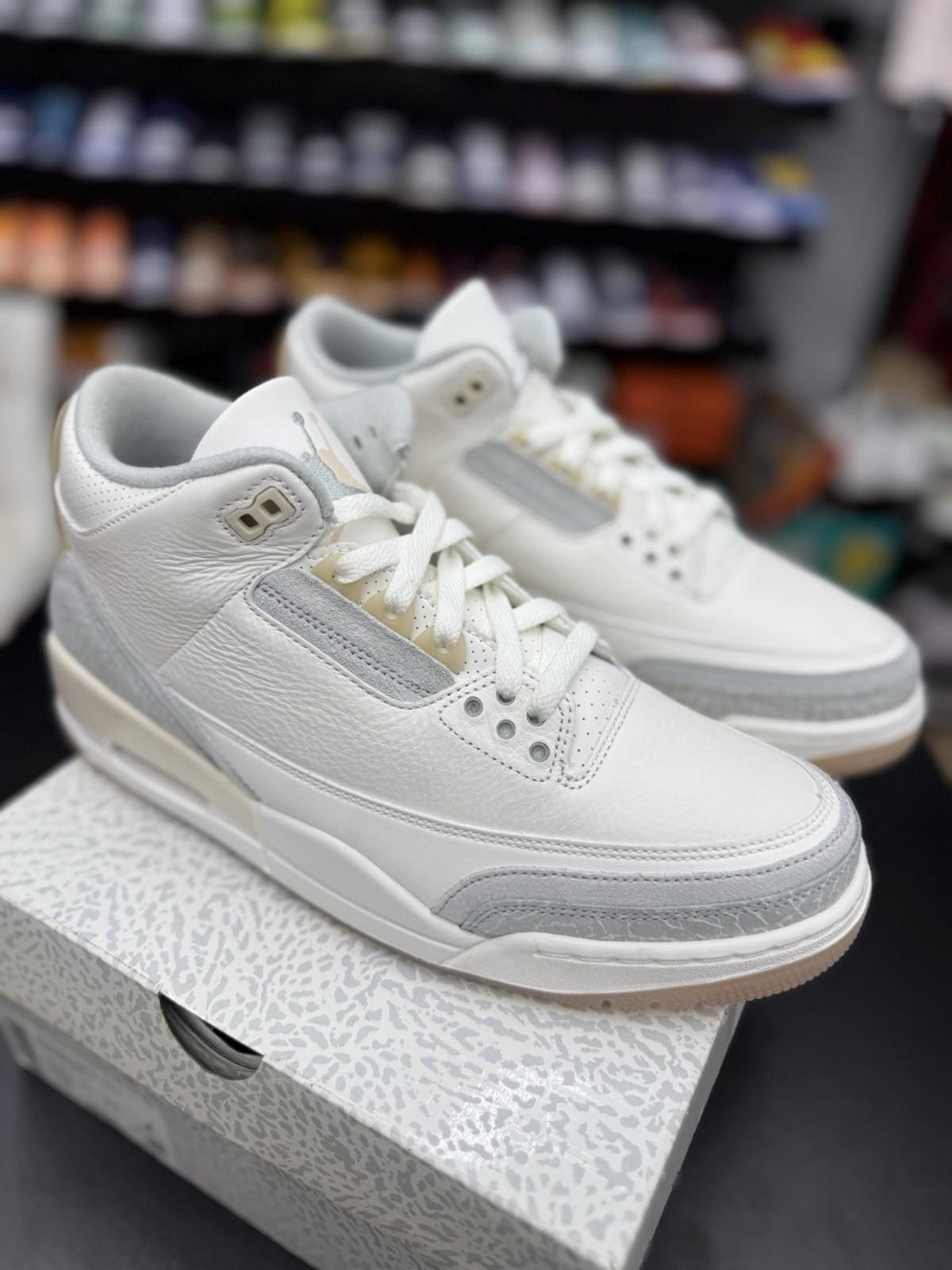 Jordan Brand Air Jordan 3 Retro Craft Ivory Men's Size 10 (FJ9479-100) Size US 10 / EU 43 - 2 Thumbnail