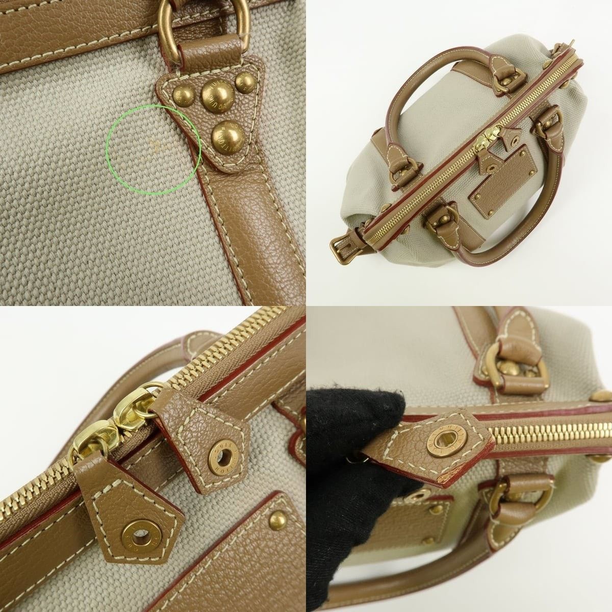 Louis Vuitton Louis Vuitton Trianon Sac de Nuit MM Canvas Satchel Beige Size ONE SIZE - 6 Thumbnail