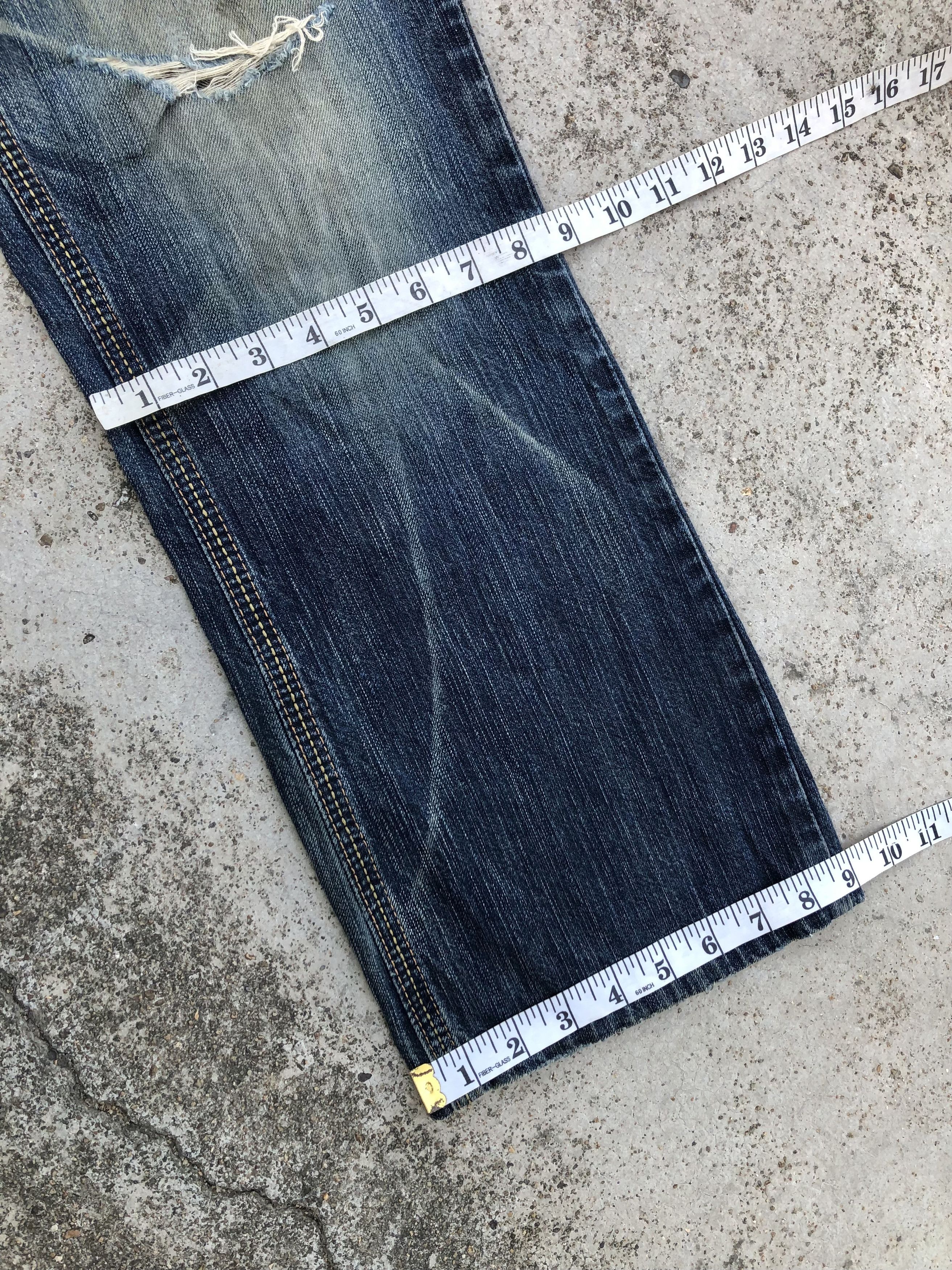 Edwin EXCLUSIVE VINTAGE DISTRESSED FLARE DENIM Size US 30 / EU 46 - 10 Thumbnail