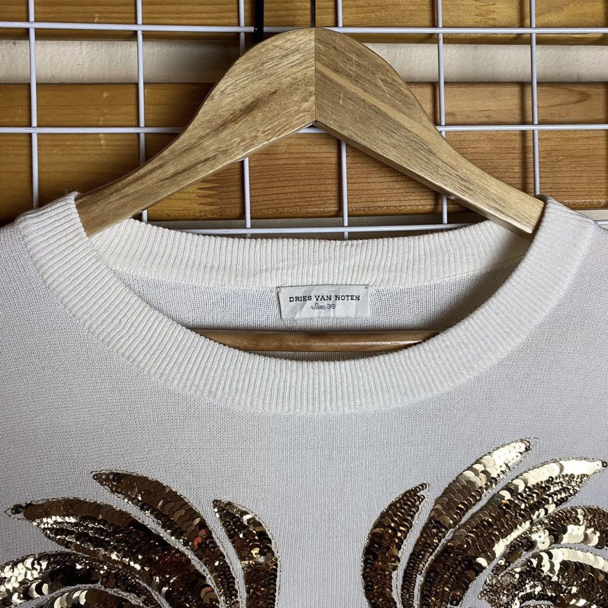 Dries Van Noten Dries Van Noten SS16 Runway Sequin Wings Knit Sweater Size M / US 6-8 / IT 42-44 - 13 Thumbnail