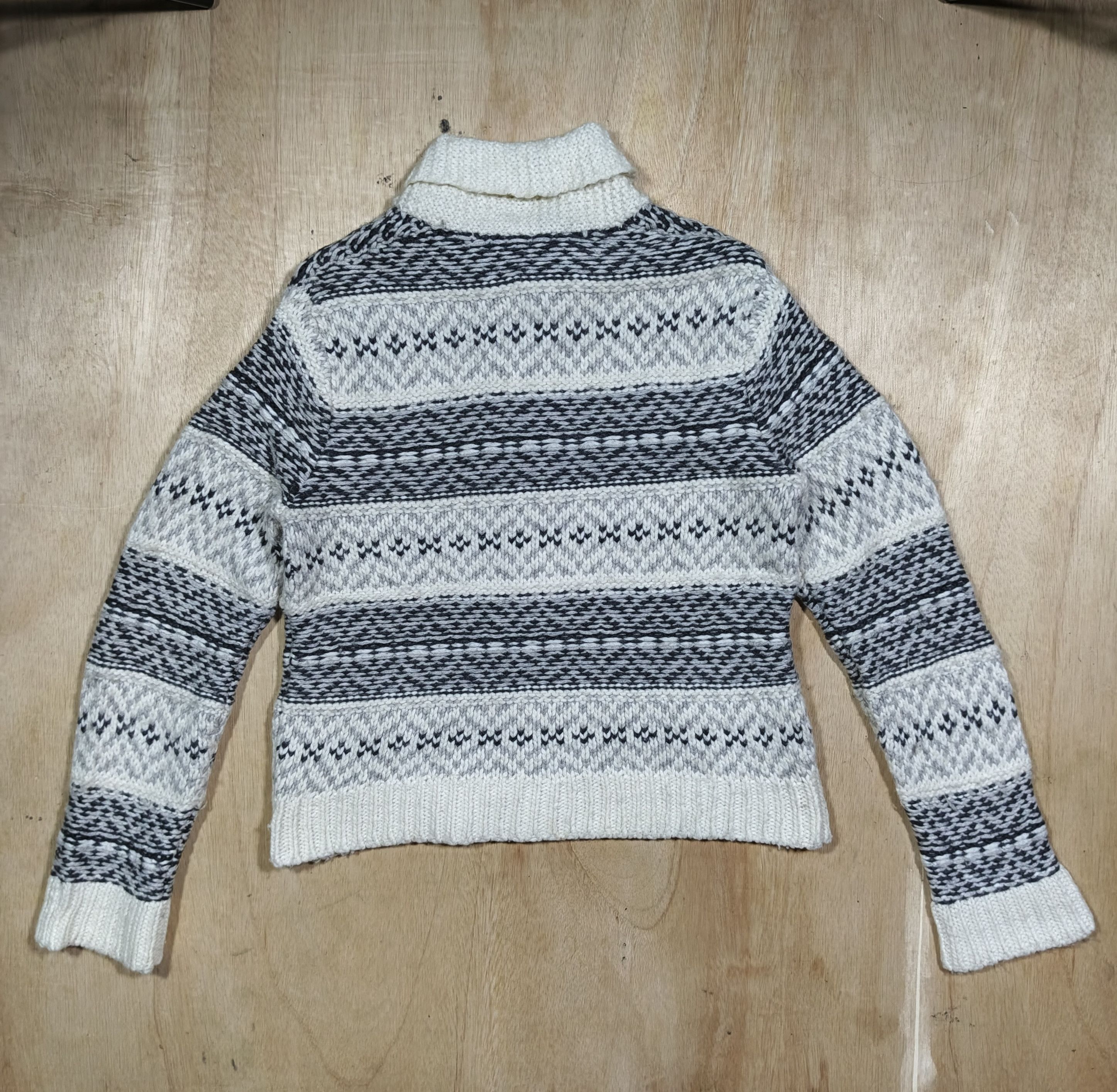 Gap Fair isle sweater bomber jacket Size L / US 10 / IT 46 - 5 Thumbnail