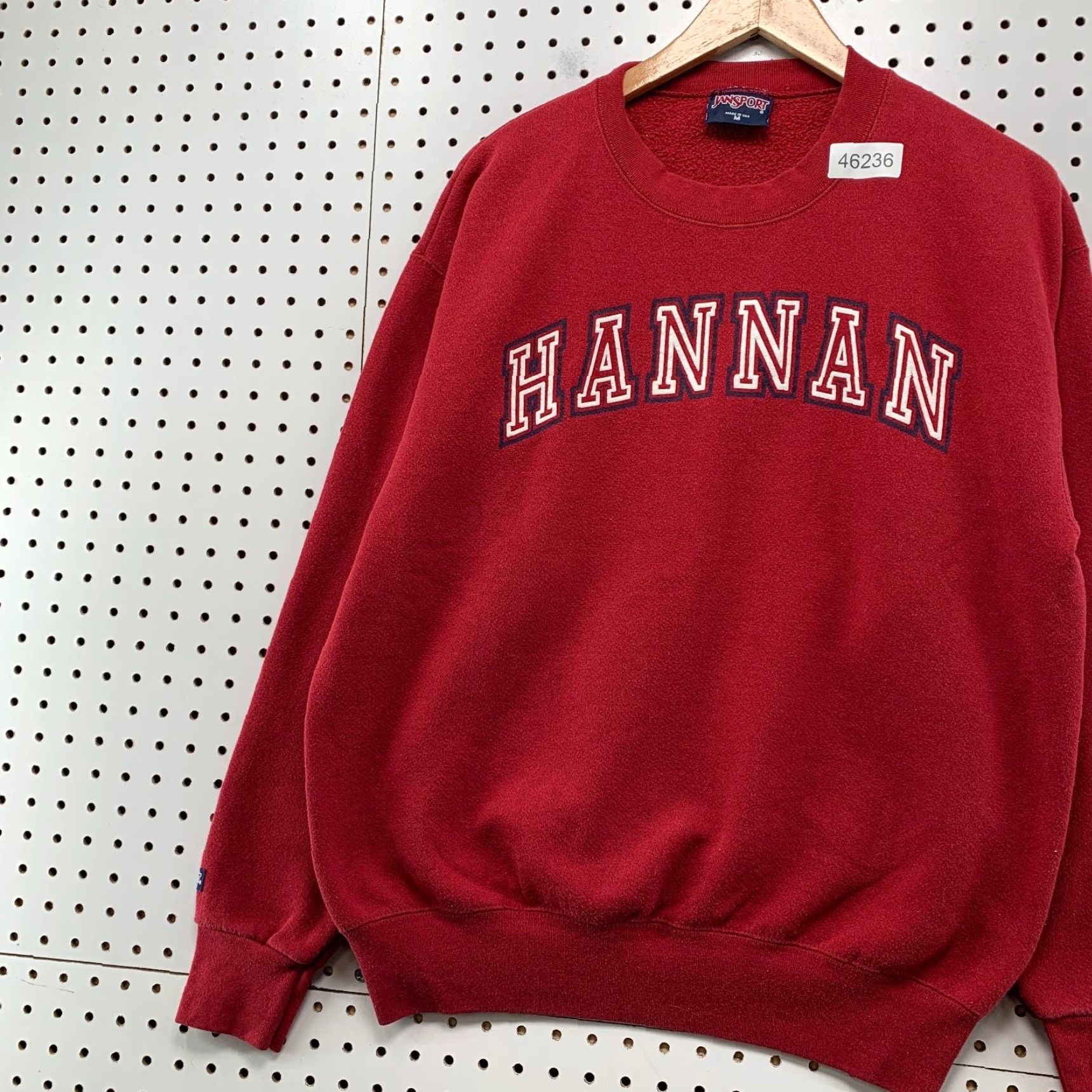 Jansport VINTAGE Jansports Hannan Sweatshirt Mens M Red Crewneck Fleece Pullover Made USA 90s Sweatshirt Mens Red Pulse of Vintage Comfort Size US M / EU 48-50 / 2 - 5 Thumbnail