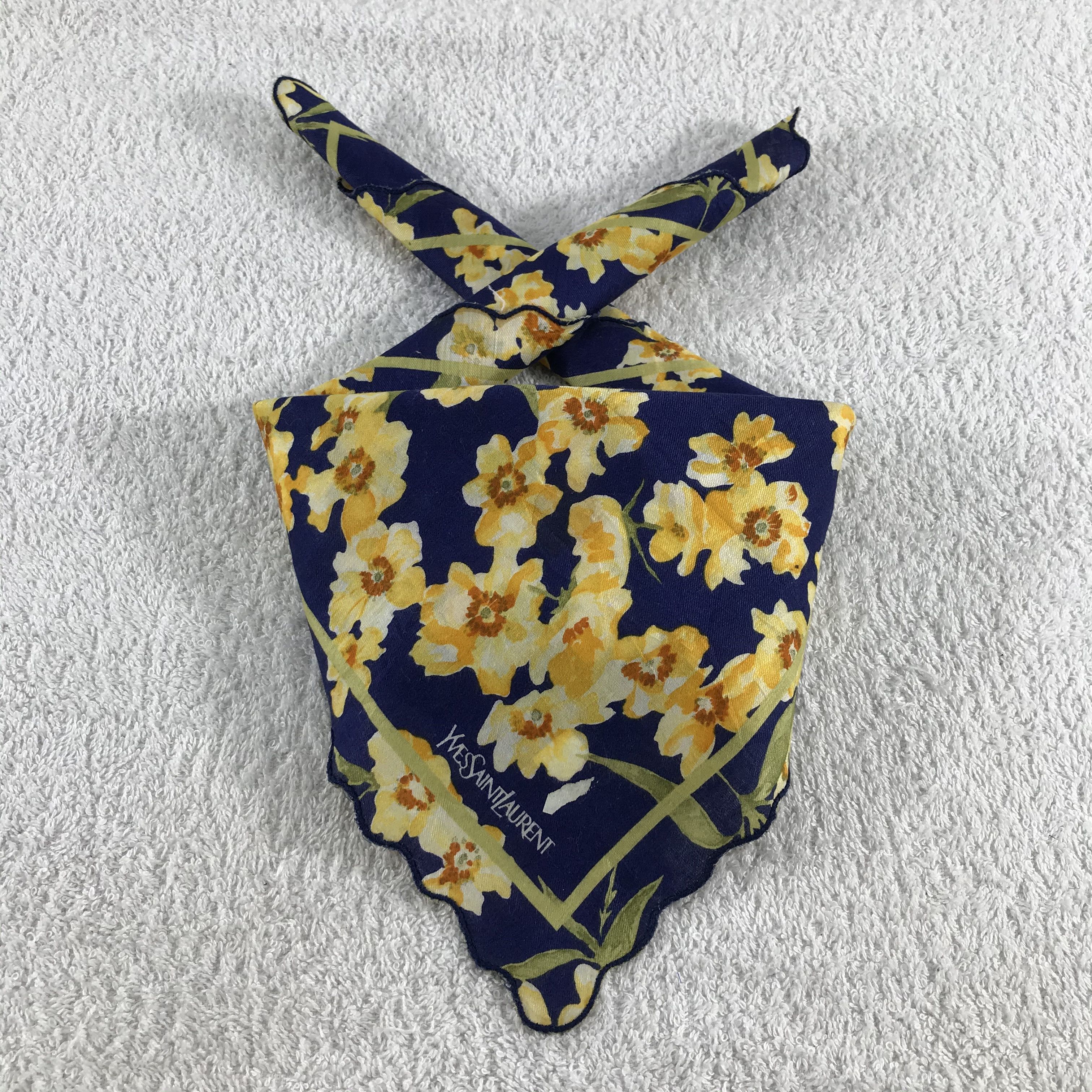 Vintage × Yves Saint Laurent Yves Saint Laurent Bandana / Handkerchief /Neckerchief -S184 Size ONE SIZE - 3 Thumbnail
