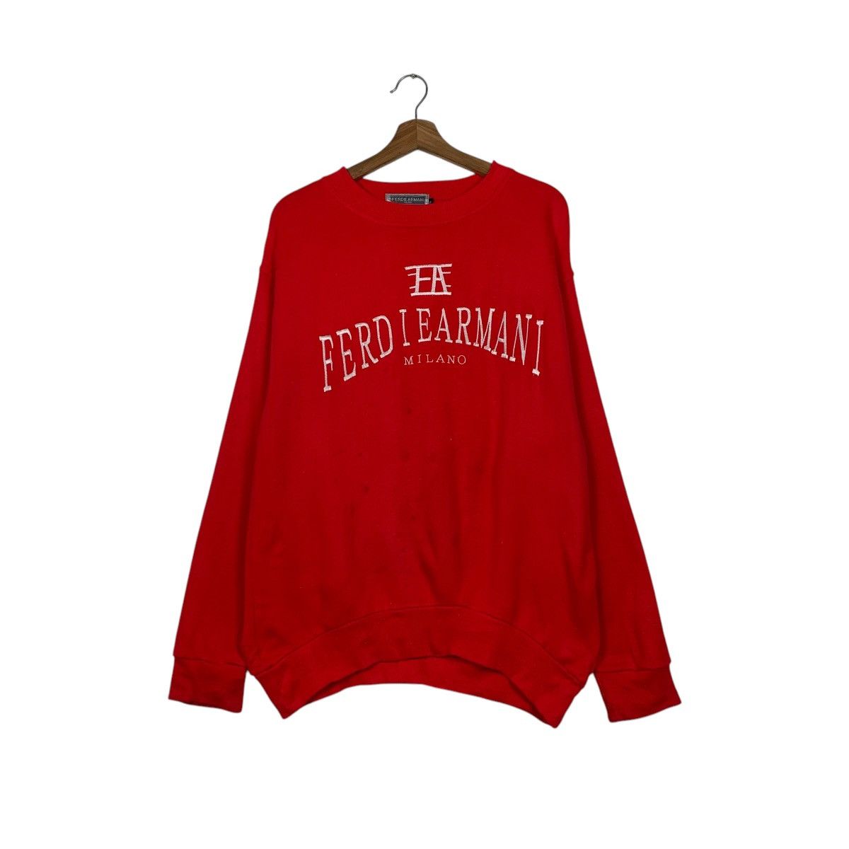 Japanese Brand Ferdie Armani Milano Crewneck Sweatshirt Size US M / EU 48-50 / 2 - 1 Thumbnail