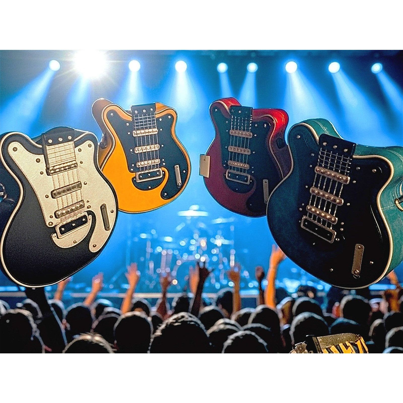 The Unbranded Brand Guitar Shaped Crossbody Bag / Purse / Handbag for Women~New~ Size ONE SIZE - 1 Thumbnail