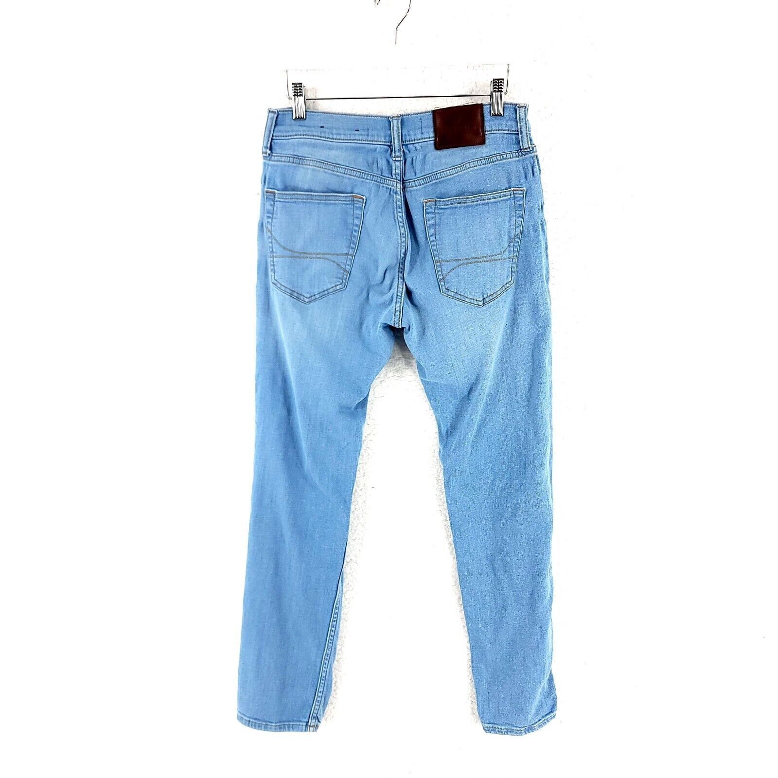 Hollister Hollister Skinny Advanced Stretch Blue Factory Distressed Je Size US 29 - 3 Thumbnail