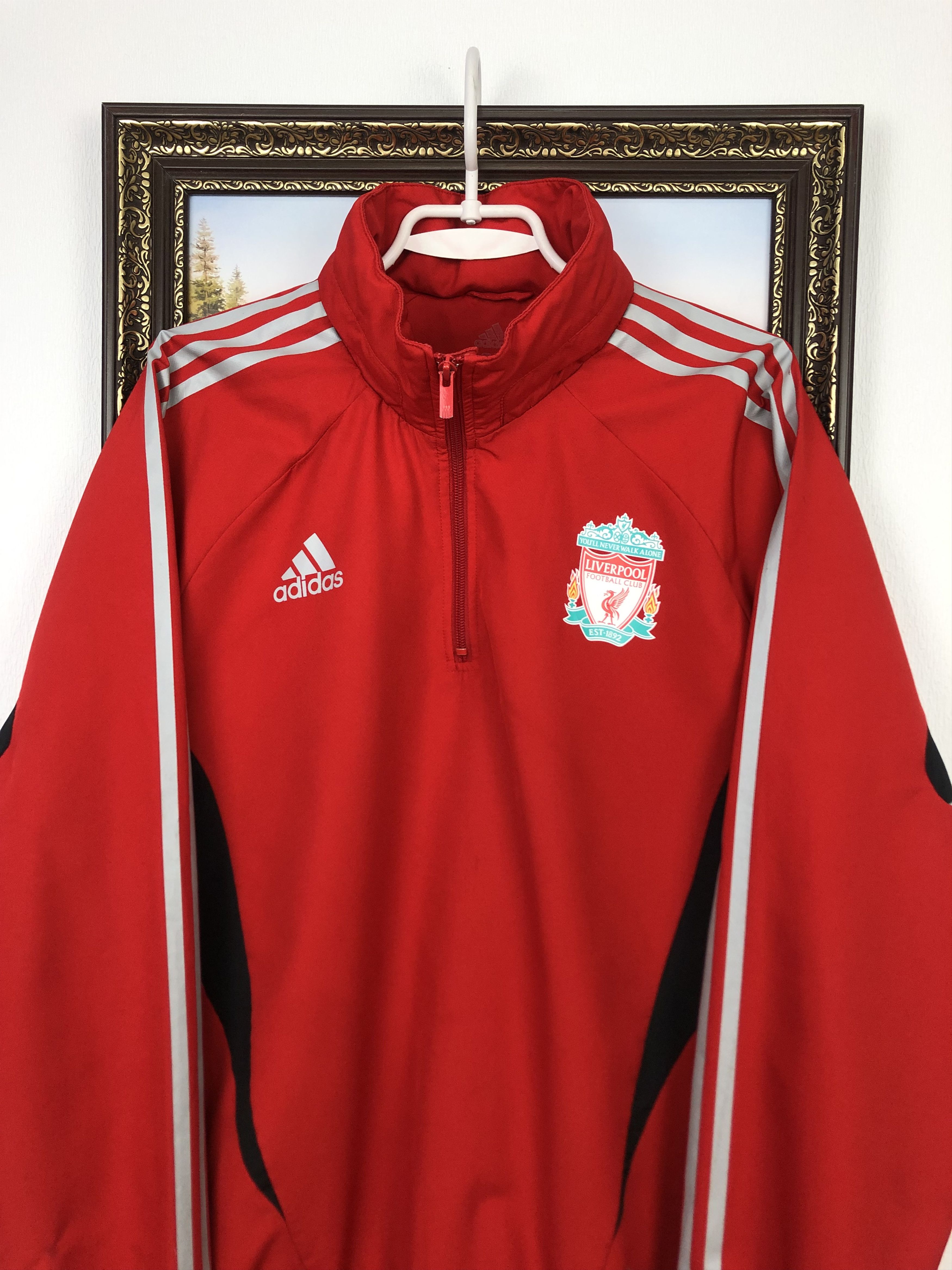 Adidas Vintage Adidas Liverpool Football Jacket Soccer Track Top Size US L / EU 52-54 / 3 - 2 Thumbnail