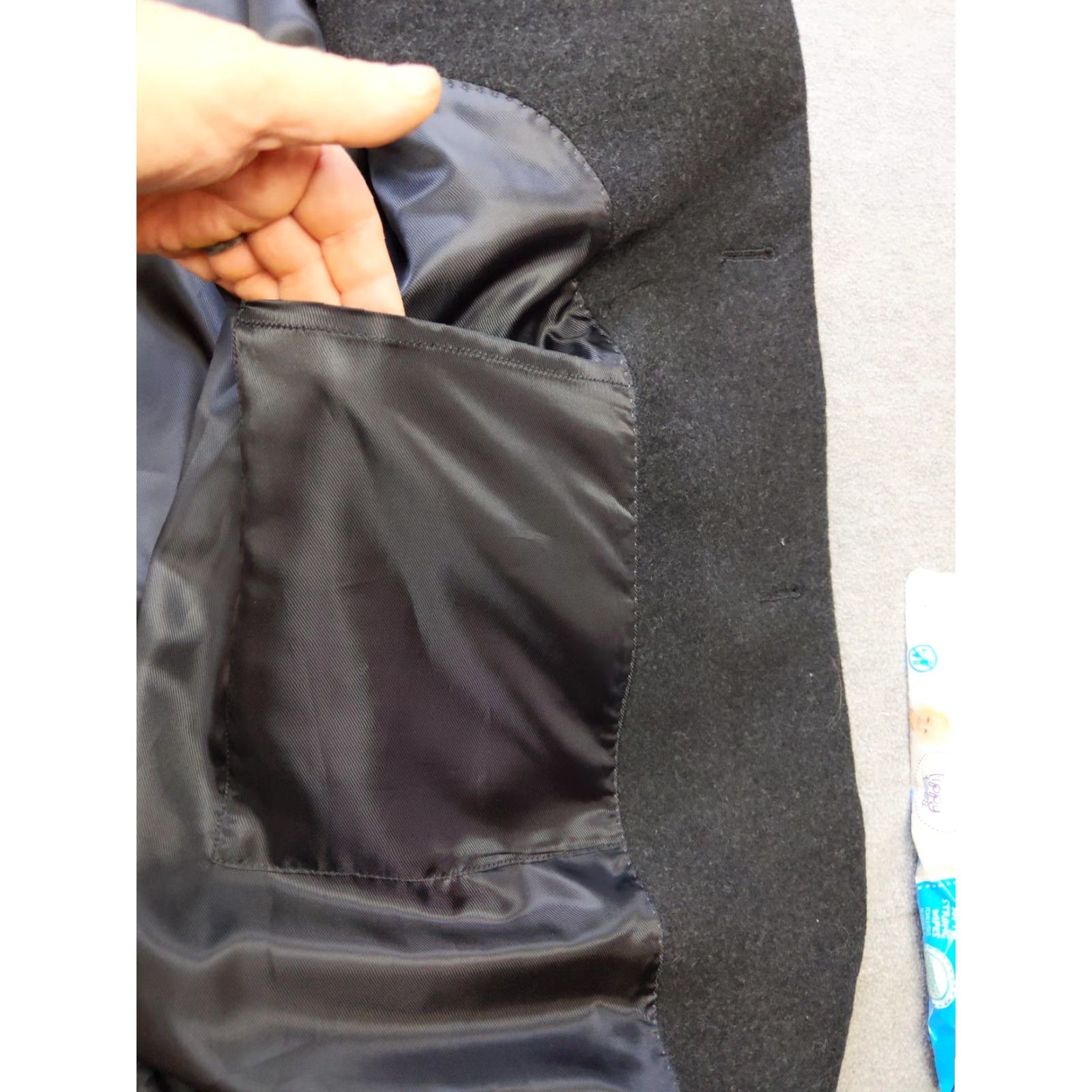 Chaps Chaps Overcoat Mens 44R Black Wool Blend Topcoat Classic Formal Dress Coat Size US S / EU 44-46 / 1 - 7 Thumbnail