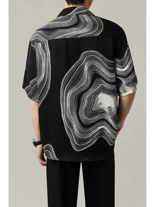 VIBE Abstract Print Short Sleeve Shirt Size US M / EU 48-50 / 2 - 5 Thumbnail