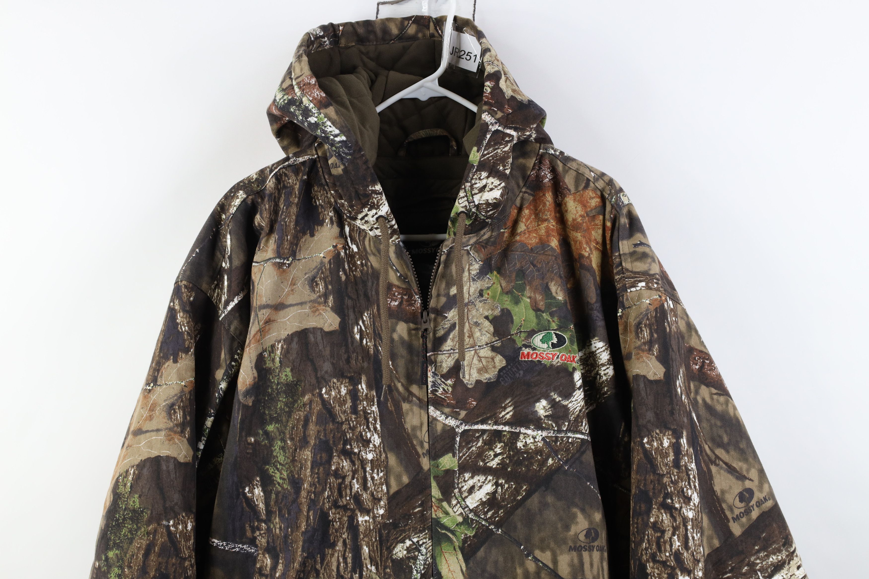 Vintage Vintage Streetwear Mossy Oak Camouflage Hooded Jacket Size US XXL / EU 58 / 5 - 2 Thumbnail