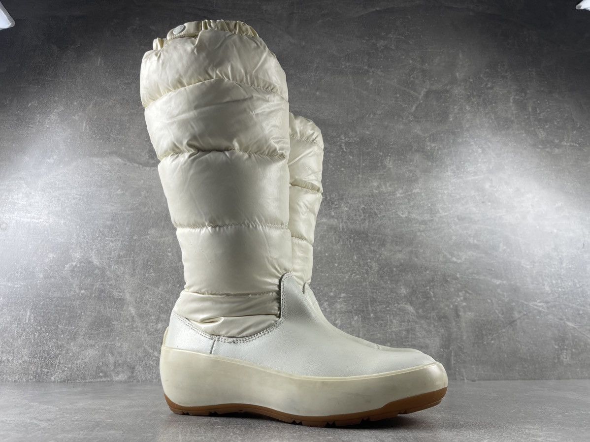 Moncler Moncler Vintage Quilted Leather Goose Down Snow Boots White Size US 6.5 / IT 36.5 - 2 Thumbnail