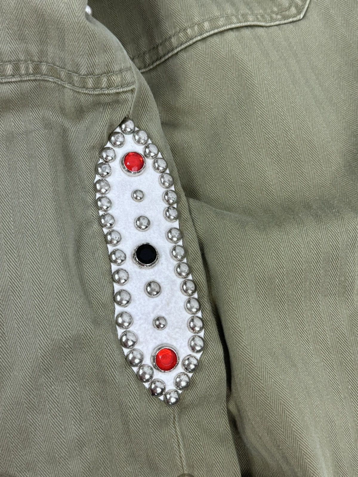 Kapital EASY BAKER STRAIGHT LEG EMBELLISHED TROUSERS Size US 34 / EU 50 - 4 Thumbnail