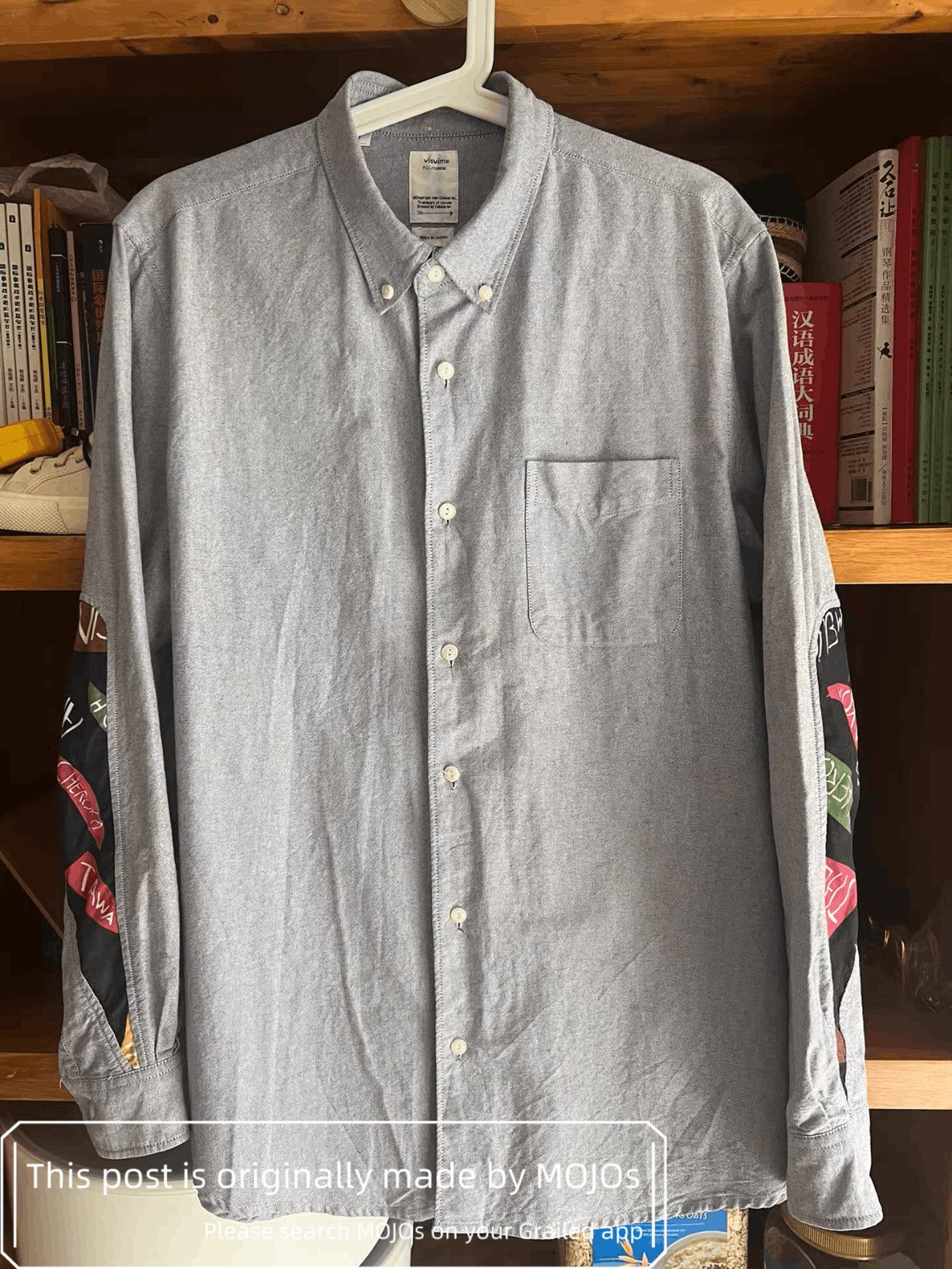Visvim VISVIM 14SS KERCHIEF CROSS STITCH TUNIC SHIRT LINEN GREY 4