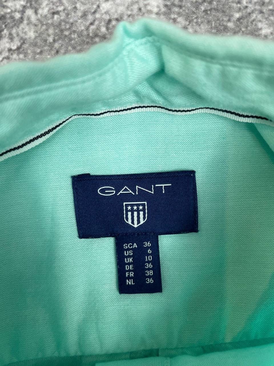 Gant Gant Men Cotton Button Down Shirt Mint Green Size S Size US S / EU 44-46 / 1 - 4 Thumbnail