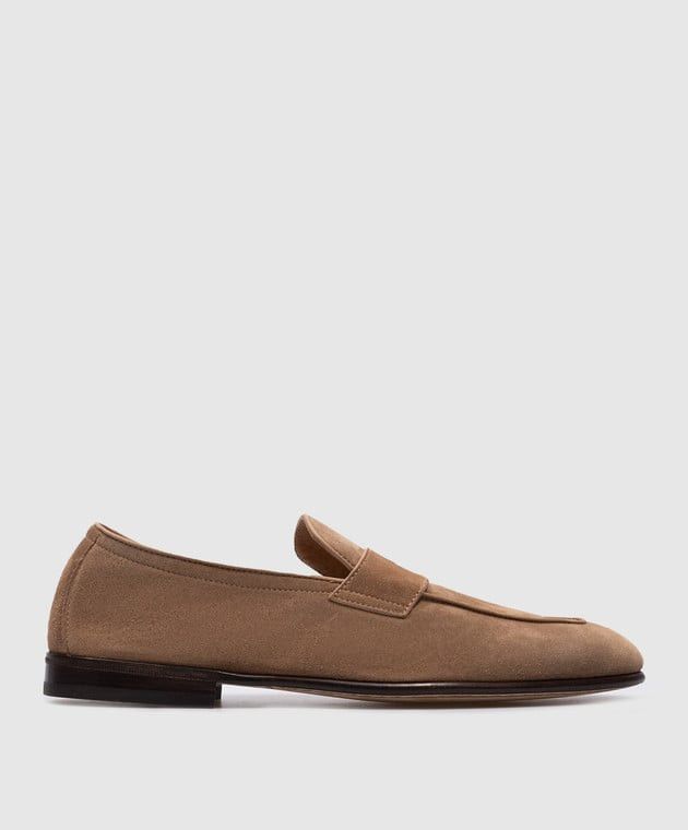 Brunello Cucinelli o1w1db10725 Suede Loafer in Brown Size US 8 / EU 41 - 1 Thumbnail