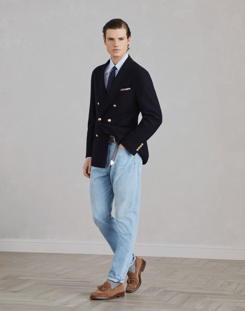 Brunello Cucinelli o1w1db10825 Shirt in Blue Size US M / EU 48-50 / 2 - 5 Thumbnail