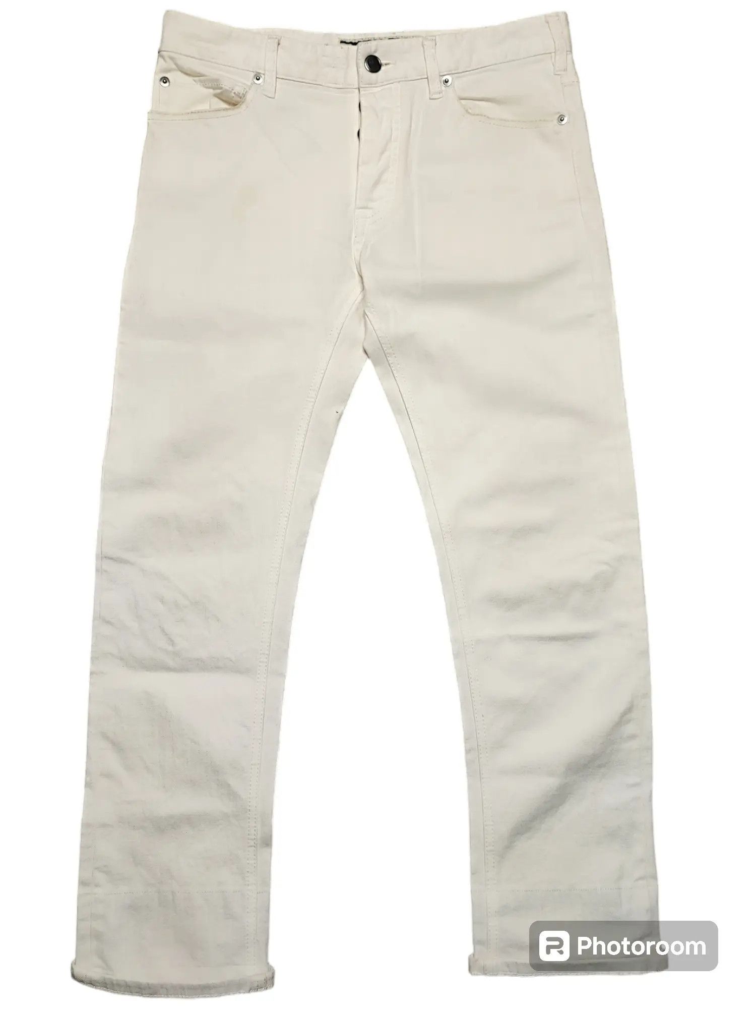 Onitsuka Tiger Onitsuka Tiger x Andrea Pompilio Slim Fit White Jeans Size US 29 - 2 Thumbnail
