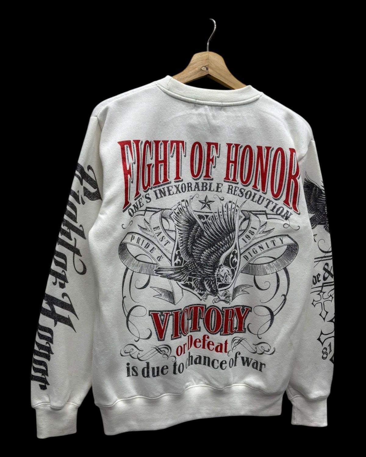 Tedman RARE🔥FIGHT OF HONOR TEDMAN STYLE JAPANESE SWEATSHIRT Size US M / EU 48-50 / 2 - 4 Thumbnail
