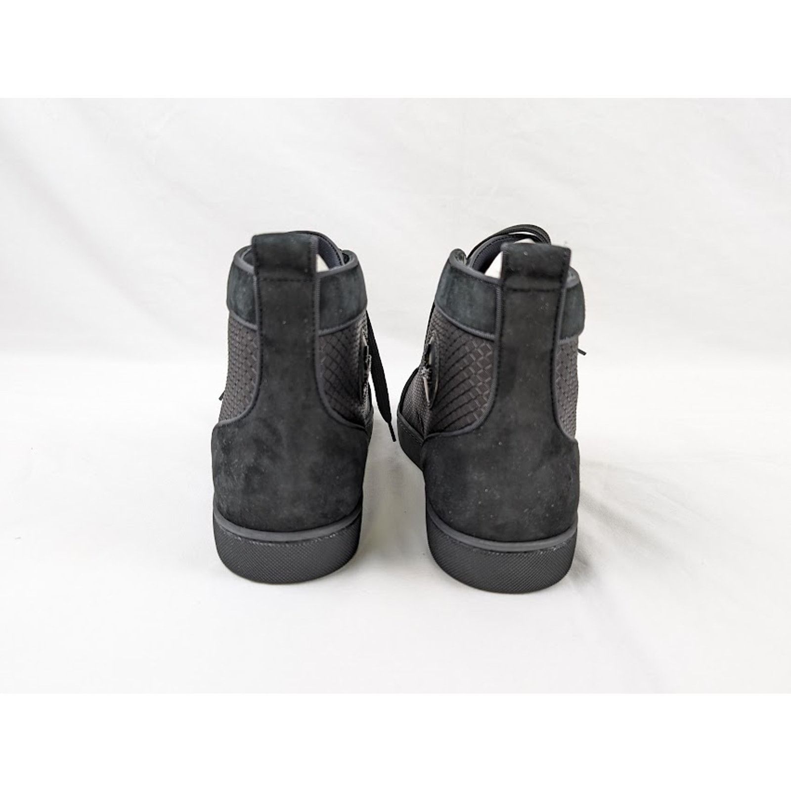 Christian Louboutin o1rshd1 Louis Orlato Flat Hi-Top Sneakers in Black Size US 13 / EU 46 - 10 Thumbnail