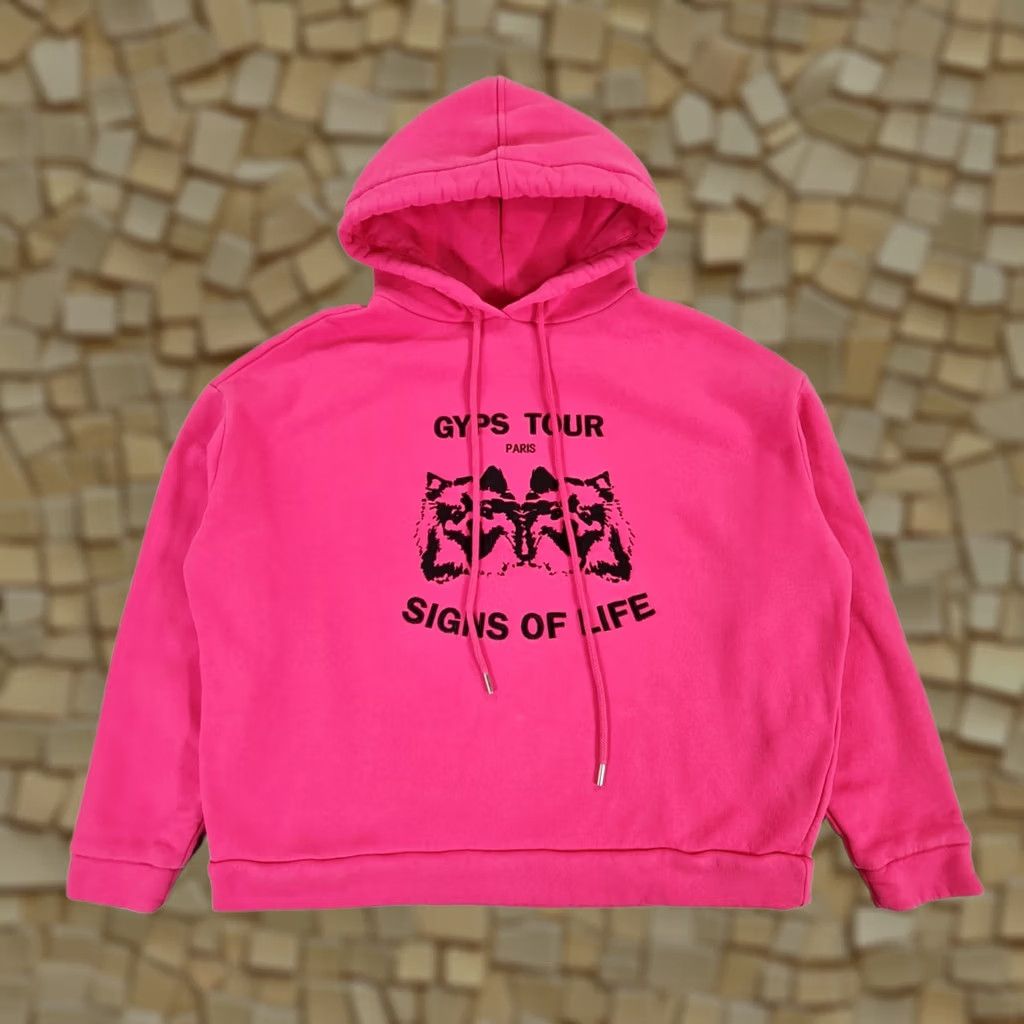 Maje Maje Hoodie Pink Small Cotton Blend Pullover Logo City Sports Womens Sweatshirt Size S / US 4 / IT 40 - 1 Thumbnail
