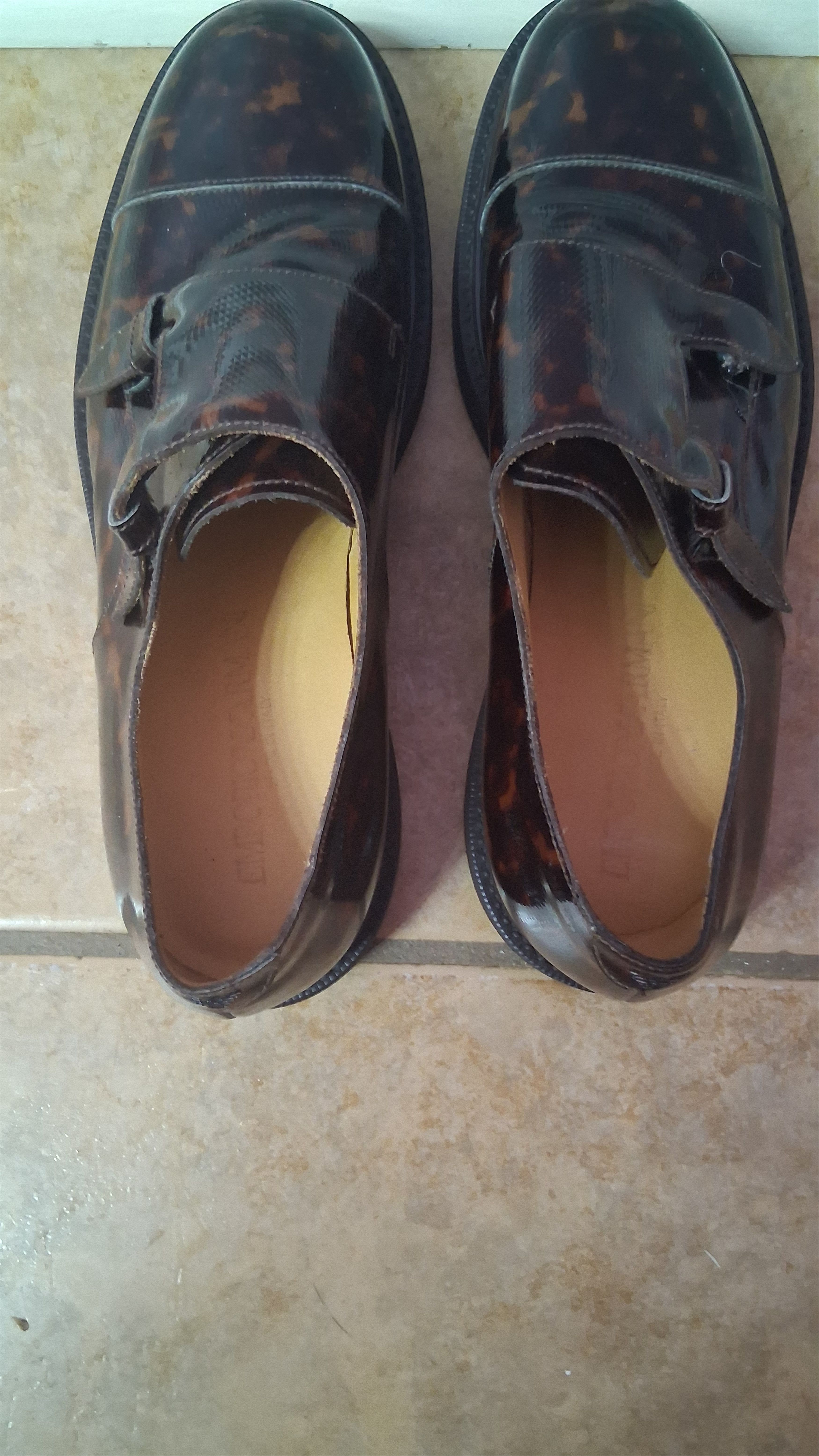 Emporio Armani × Our Legacy Tortoiseshell Patent leather shoes Size US 9 / EU 42 - 5 Thumbnail