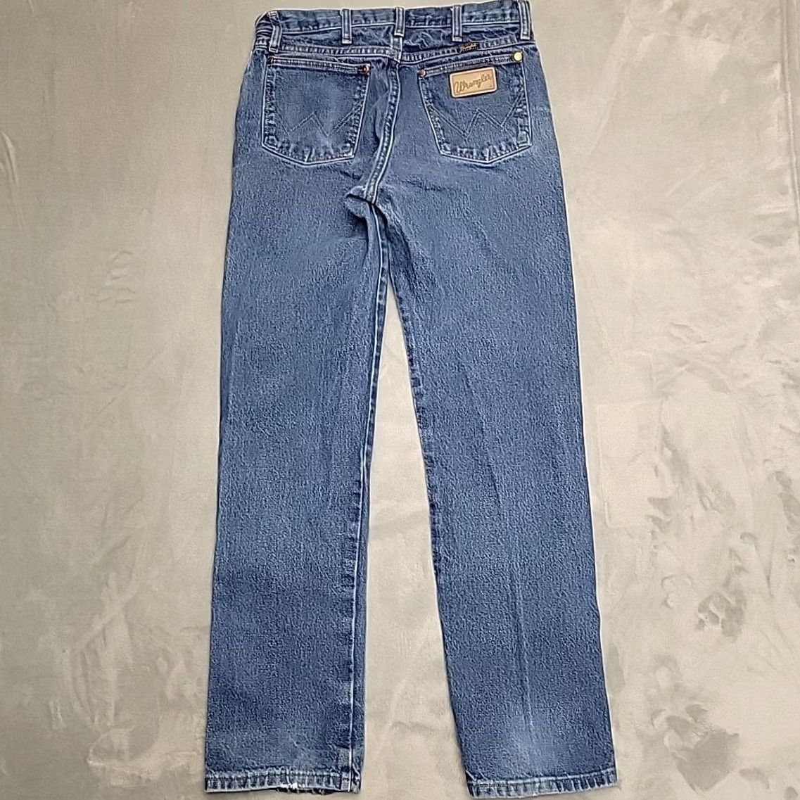 Wrangler Wrangler Jeans Men 32x33 Faded Whiskered Blue Denim Cowboy Western 1013MWZ Jeans Regular 32 Blue Cowboys Mens Size US 32 / EU 48 - 5 Thumbnail