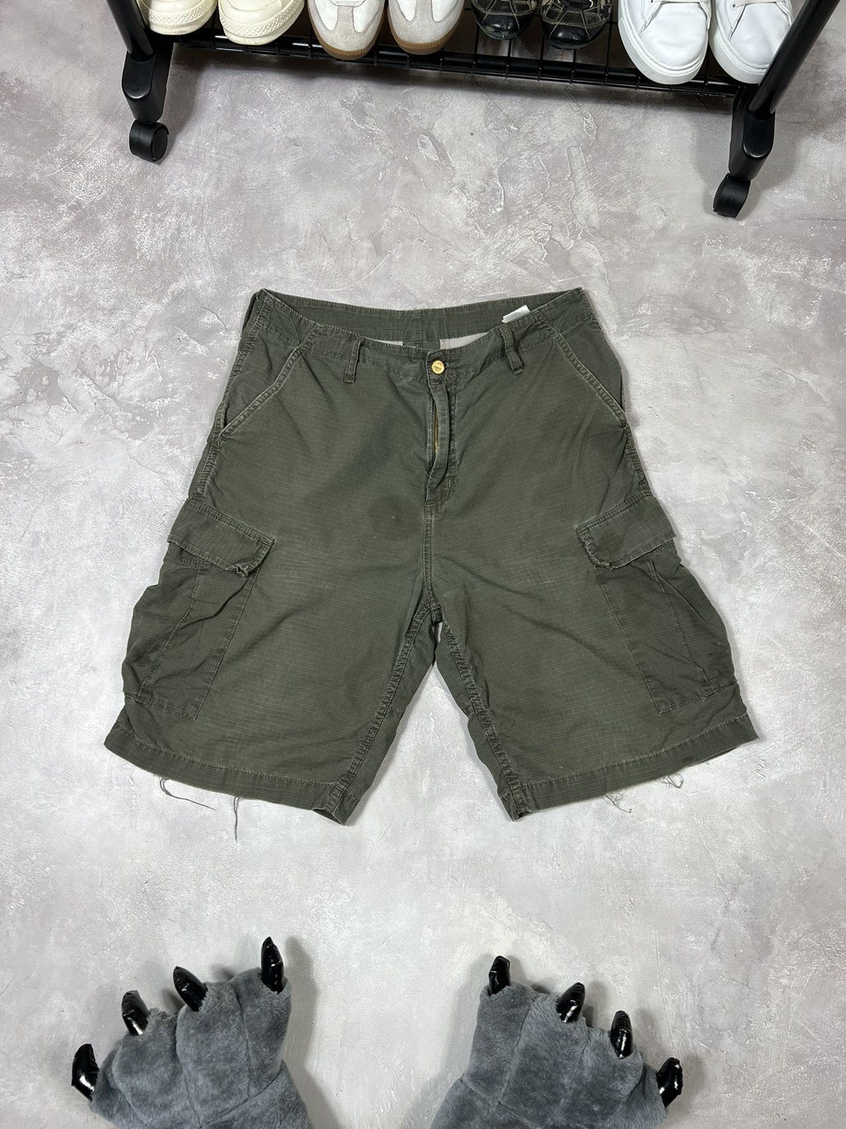 Carhartt Vintage Carhartt Distressed Cargo Short Size US 34 / EU 50 - 5 Thumbnail