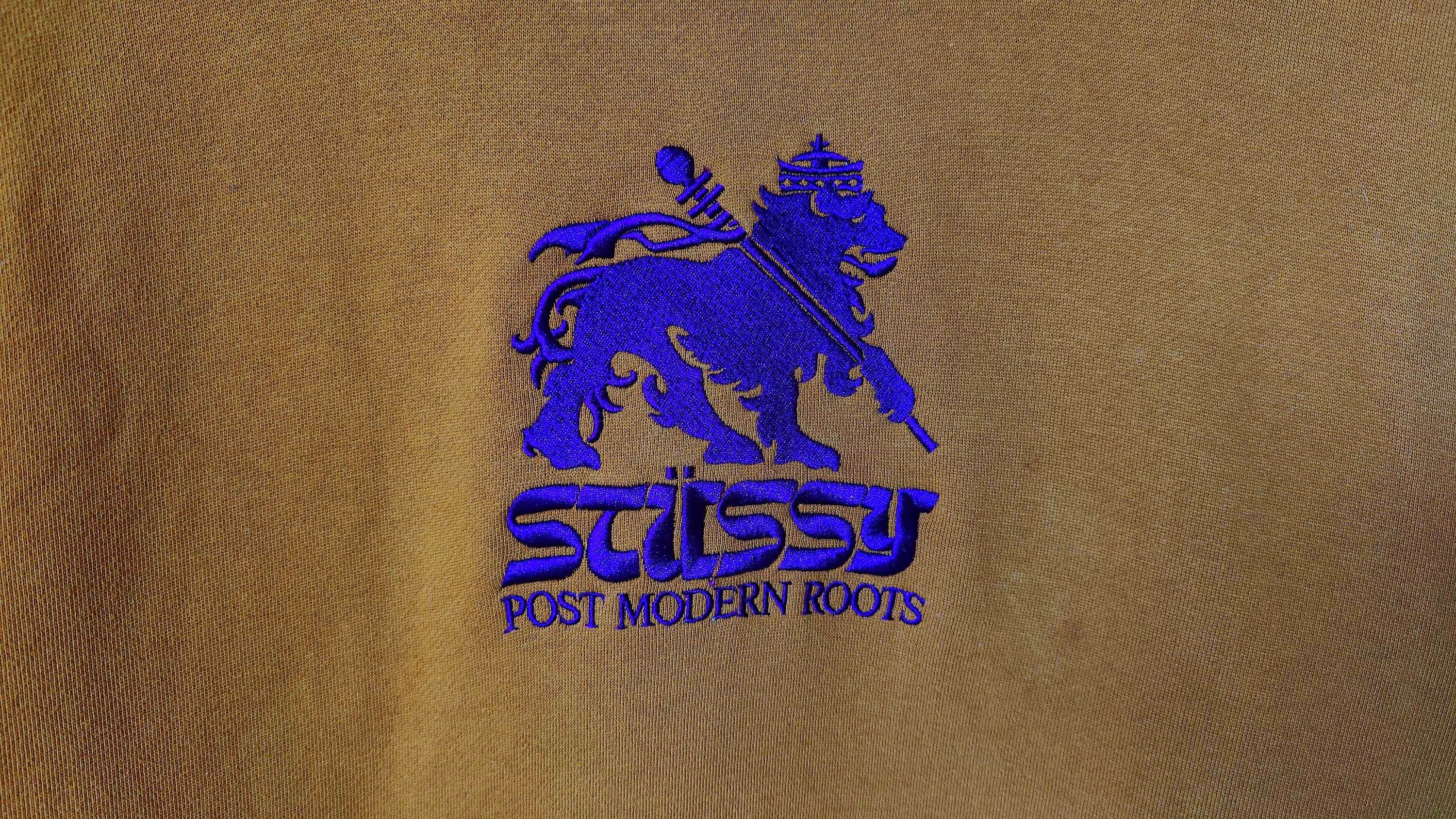 Stussy Stussy Lion Post Modern Roots Brown Sweatshirt Hoodie Size US L / EU 52-54 / 3 - 3 Thumbnail