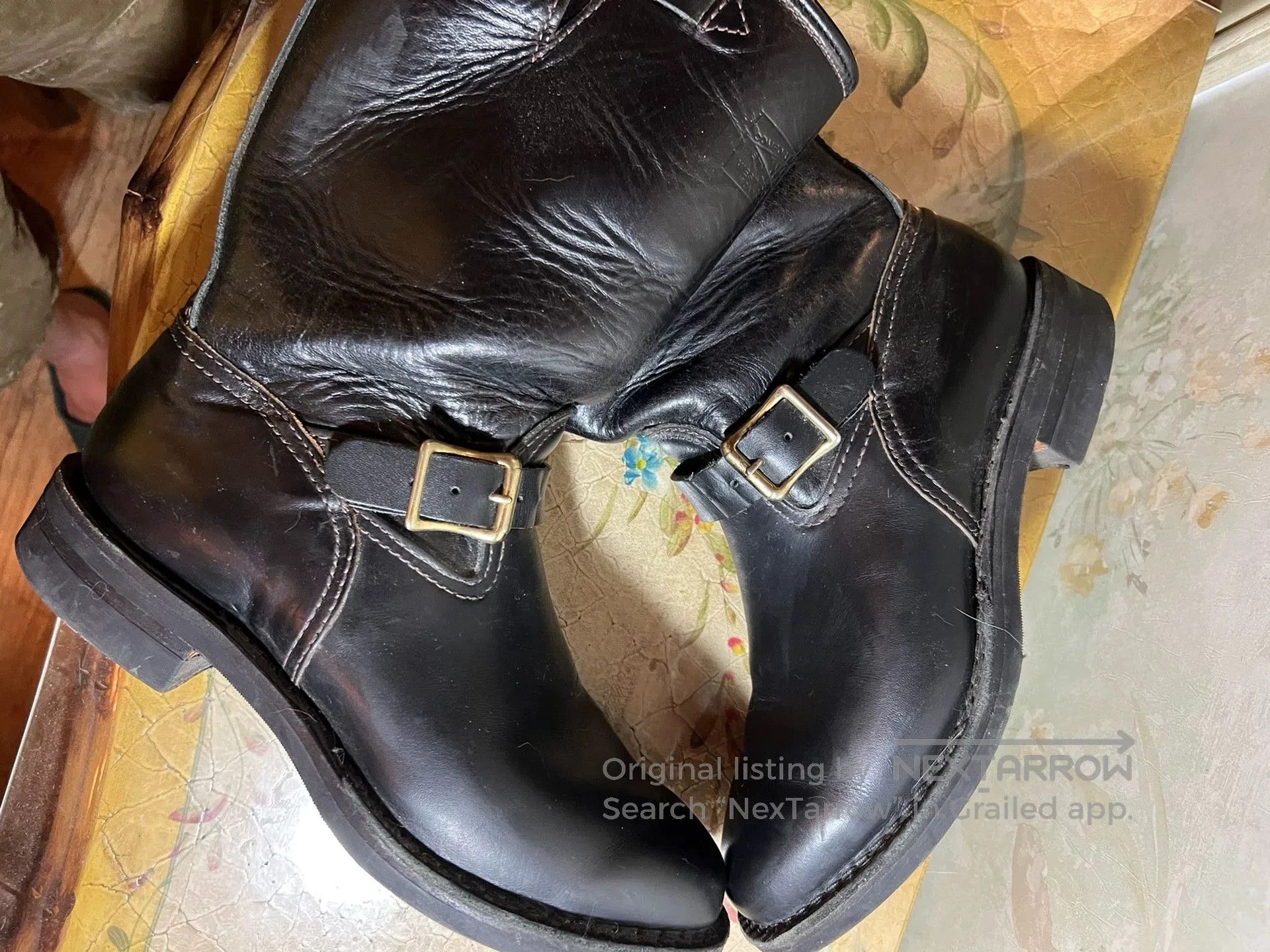 WESCO Wesco Cycle Boss Black Leather Boots. Size US 9 / EU 42 - 5 Thumbnail