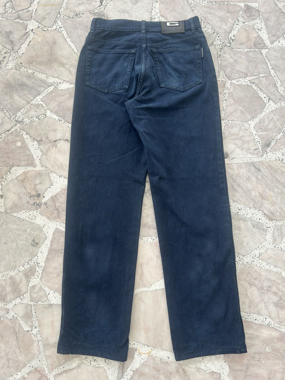 Gucci Gucci Vintage Straight Cut Dark Blue Denim Size US 30 / EU 46 - 2 Thumbnail
