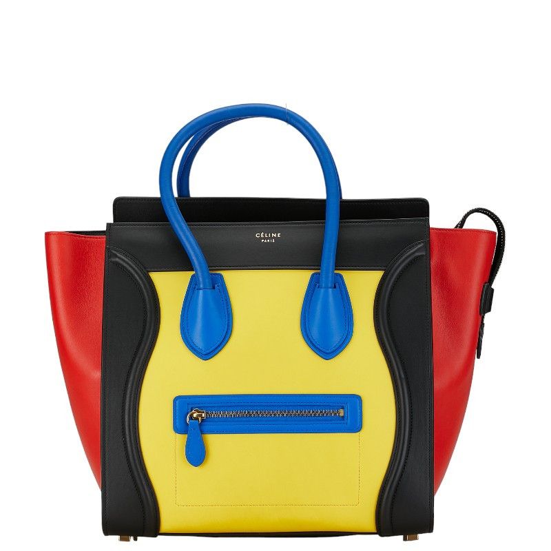 Celine Celine Celine Luggage Mini Shopper Leather Tote Bag Leather Tote Bag in Very Good Condition Size ONE SIZE - 1 Thumbnail