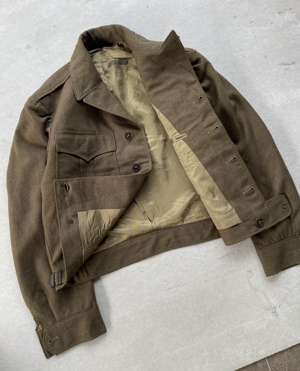 Buzz Rickson's 🔥VINTAGE 1945'S US ARMY WWII ERA FIELD COAT/JACKET Size US M / EU 48-50 / 2 - 9 Thumbnail