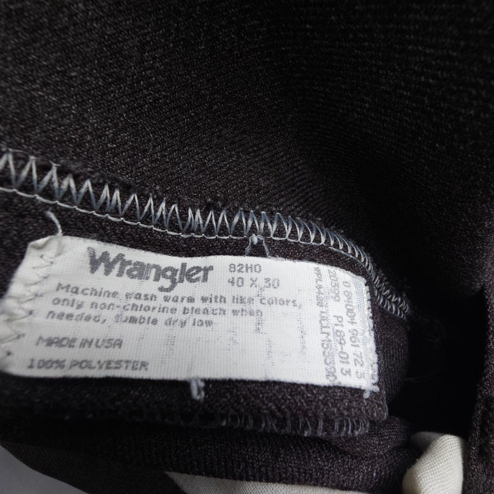 Wrangler VINTAGE Wrangler Pants Jeans Mens 40 x 30 Regular Bootcut Brown USA Made Western Rodeo Dress Pants with Pockets Size US 40 / EU 56 - 3 Thumbnail