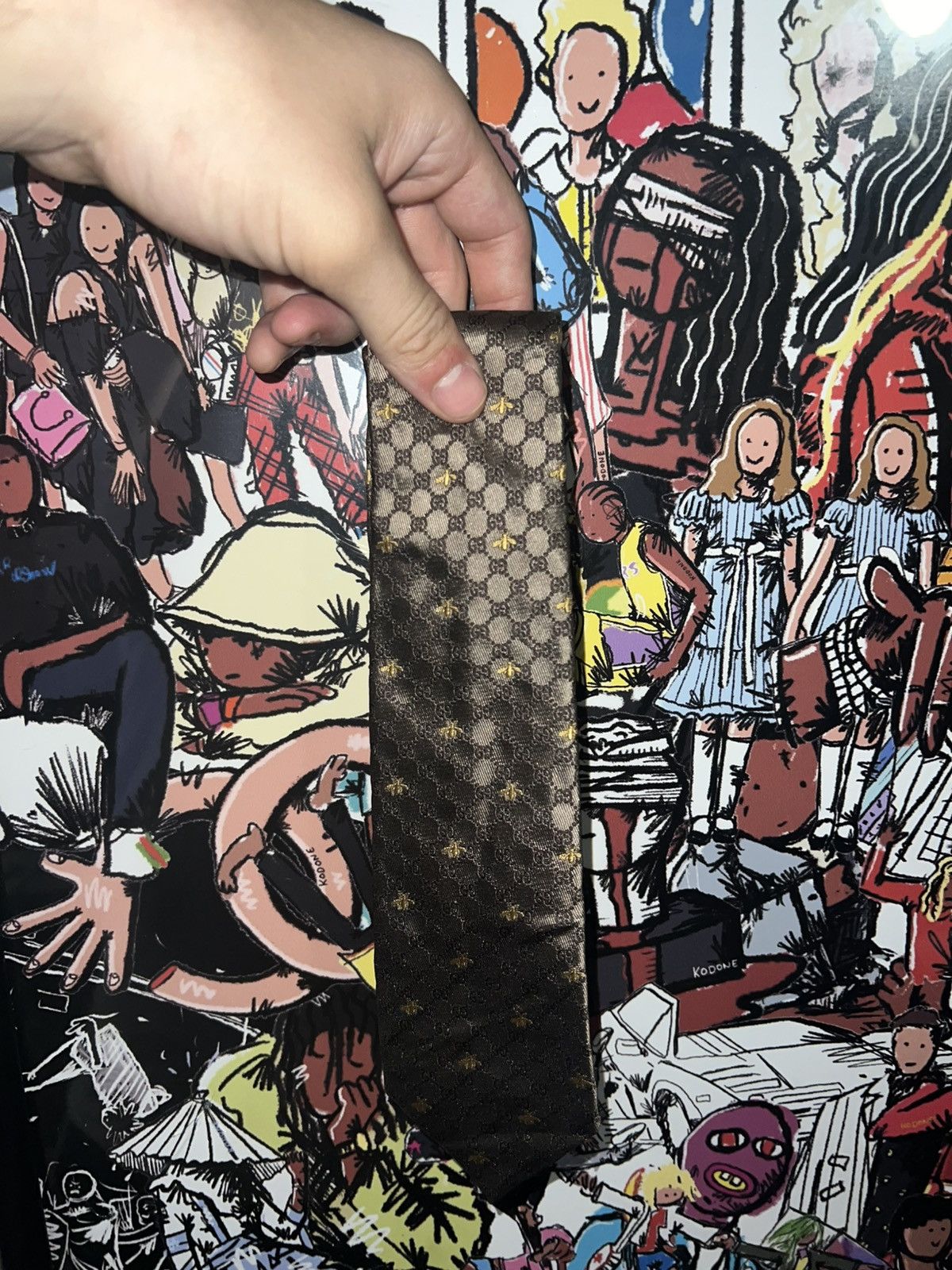 Gucci Silk Bee Tie