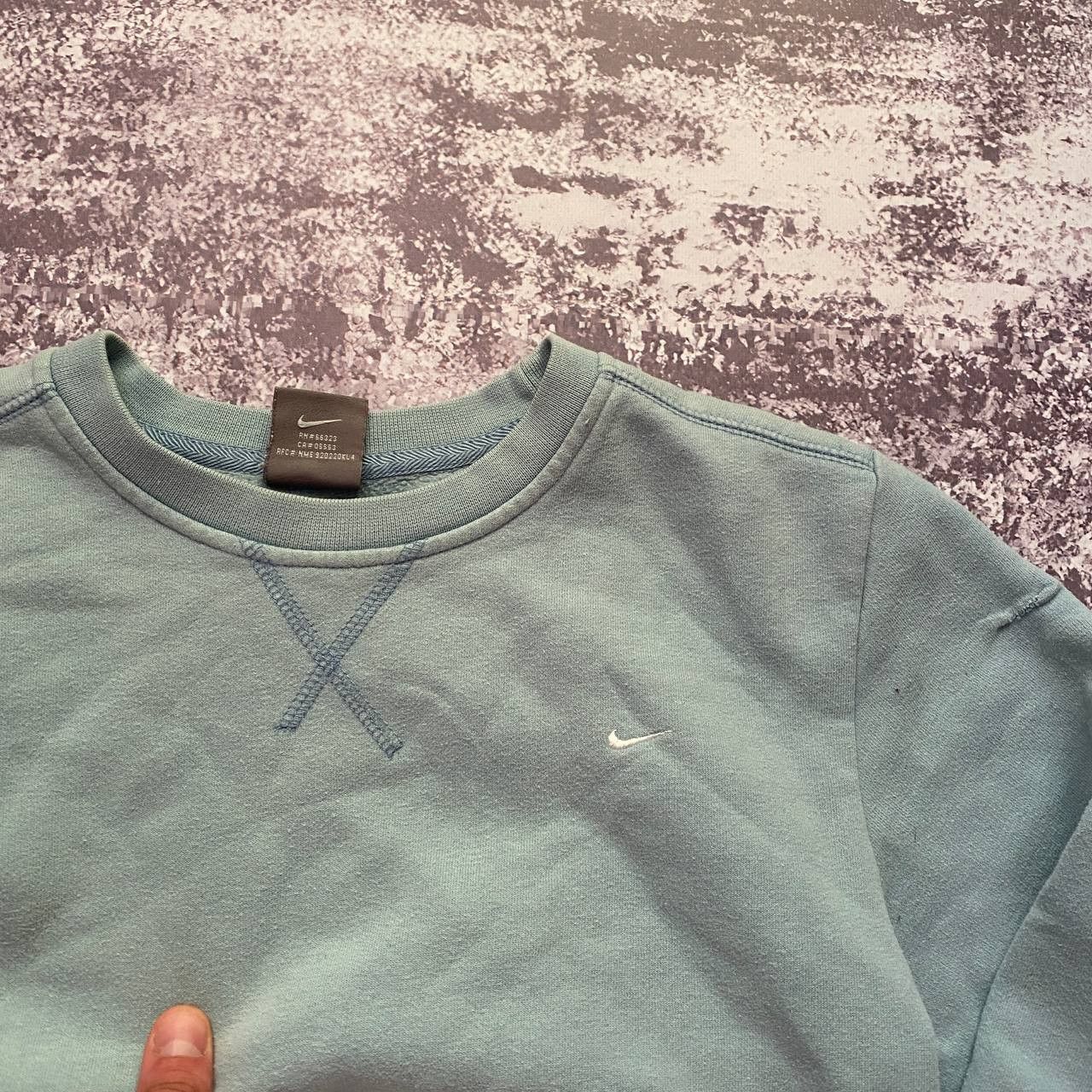 Nike Nike Sweatshirt Blue Vintage Swoosh Sweatshirt Y2K Size US XS / EU 42 / 0 - 2 Thumbnail