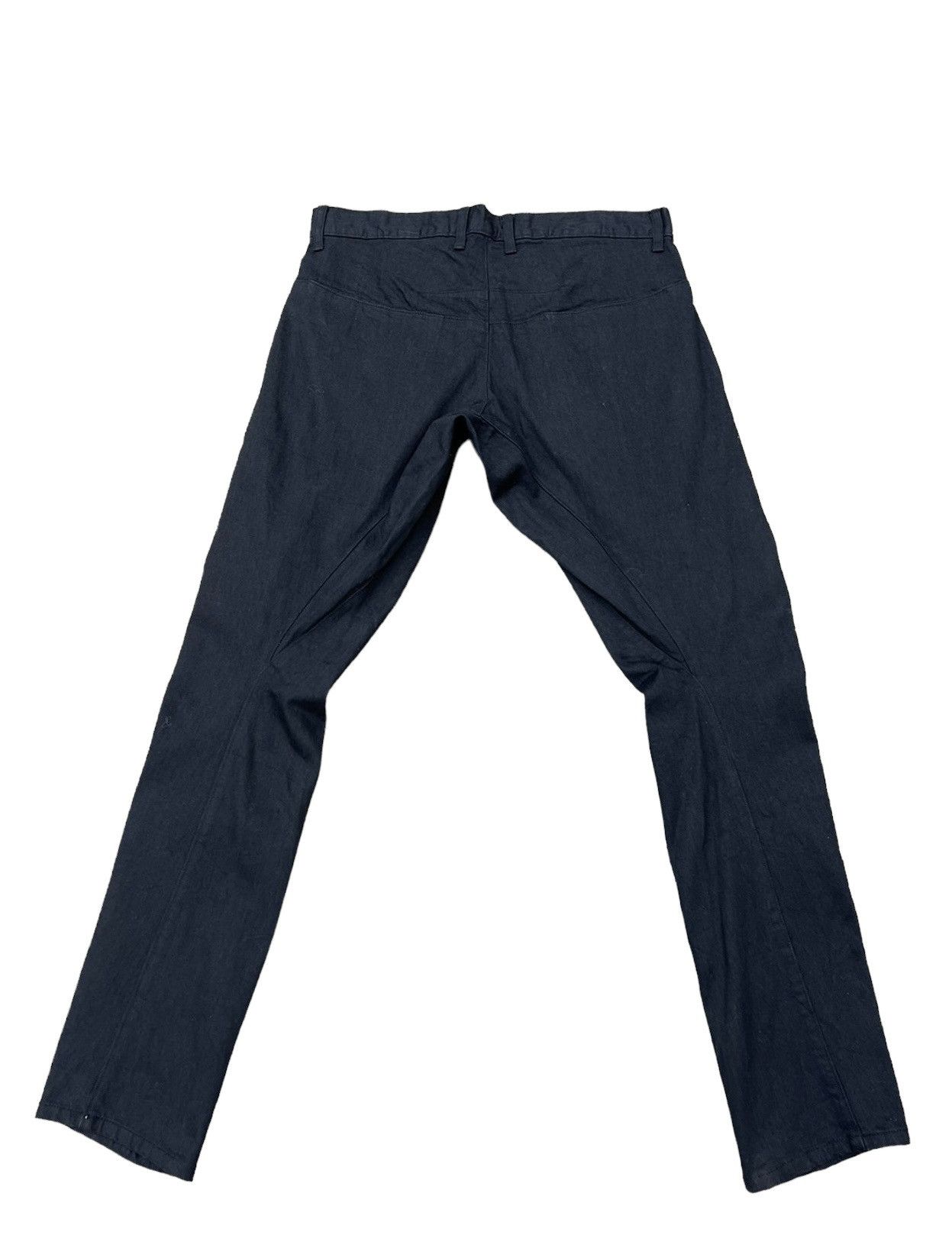 Shellac Shellac Japan Twisted Leg Dark Black Denim Pant Size US 34 / EU 50 - 2 Thumbnail