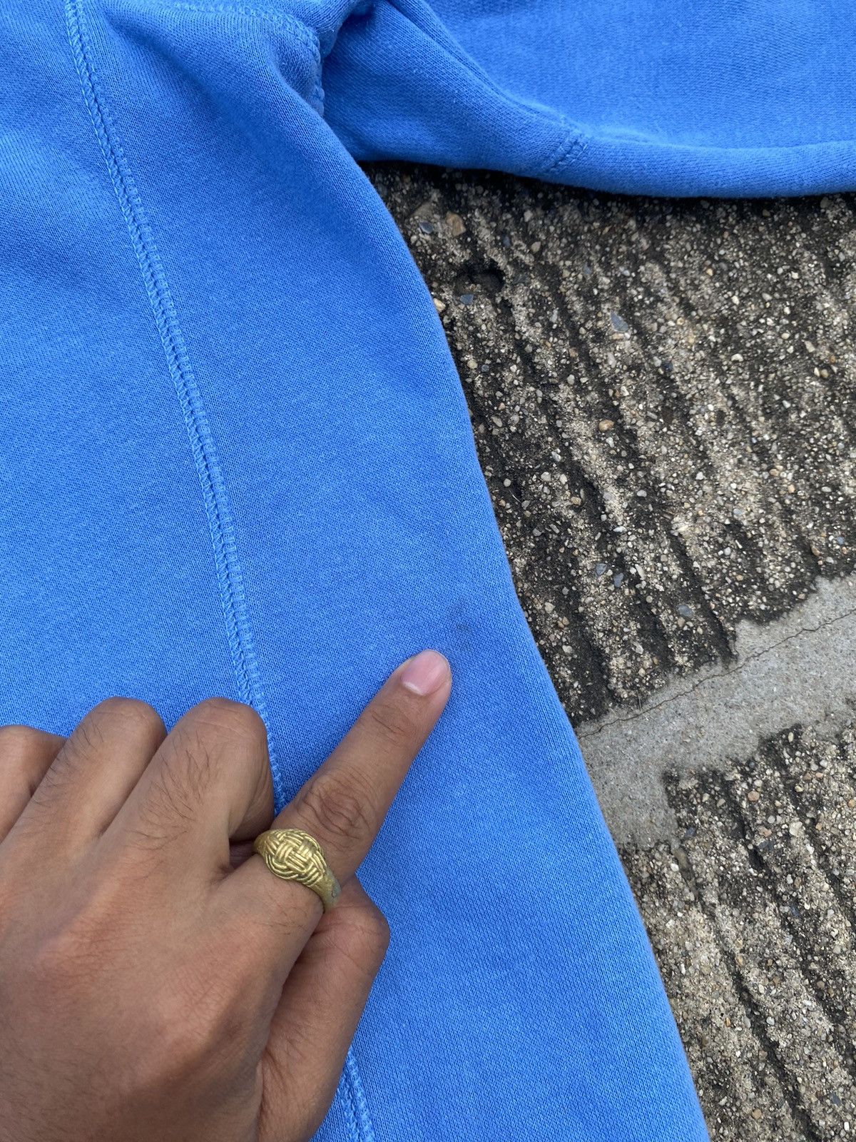 VTG Russell Athletic Hoodie Baby Blue