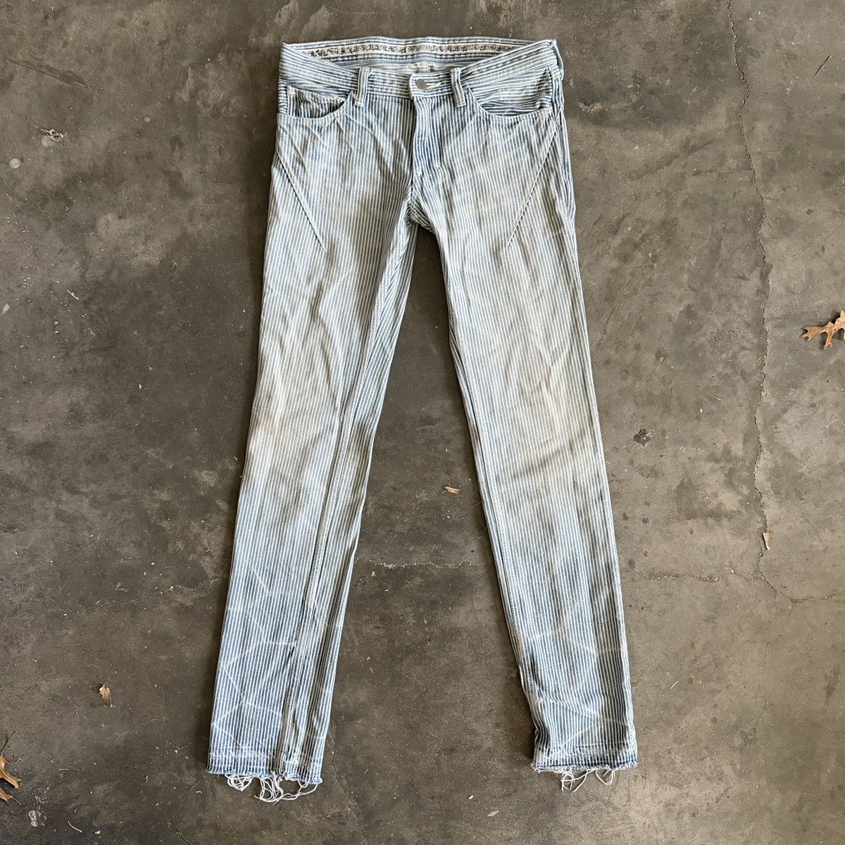 Number (N)ine Number (N)ine SS08 Mudwash Hickory Striped Denim Size US 30 / EU 46 - 2 Thumbnail