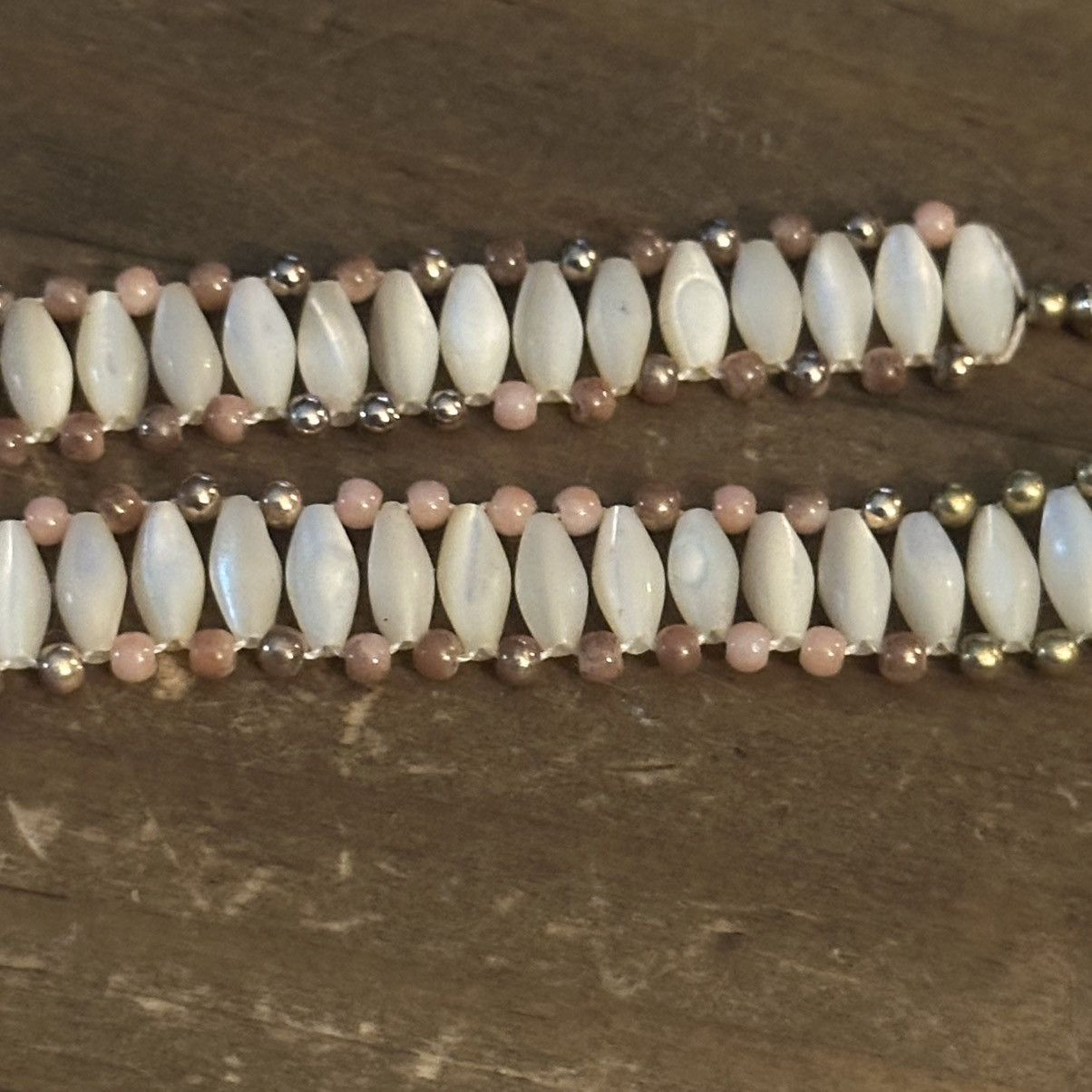 Vintage Vintage mother of pearl ladder chain necklace Size ONE SIZE - 3 Thumbnail