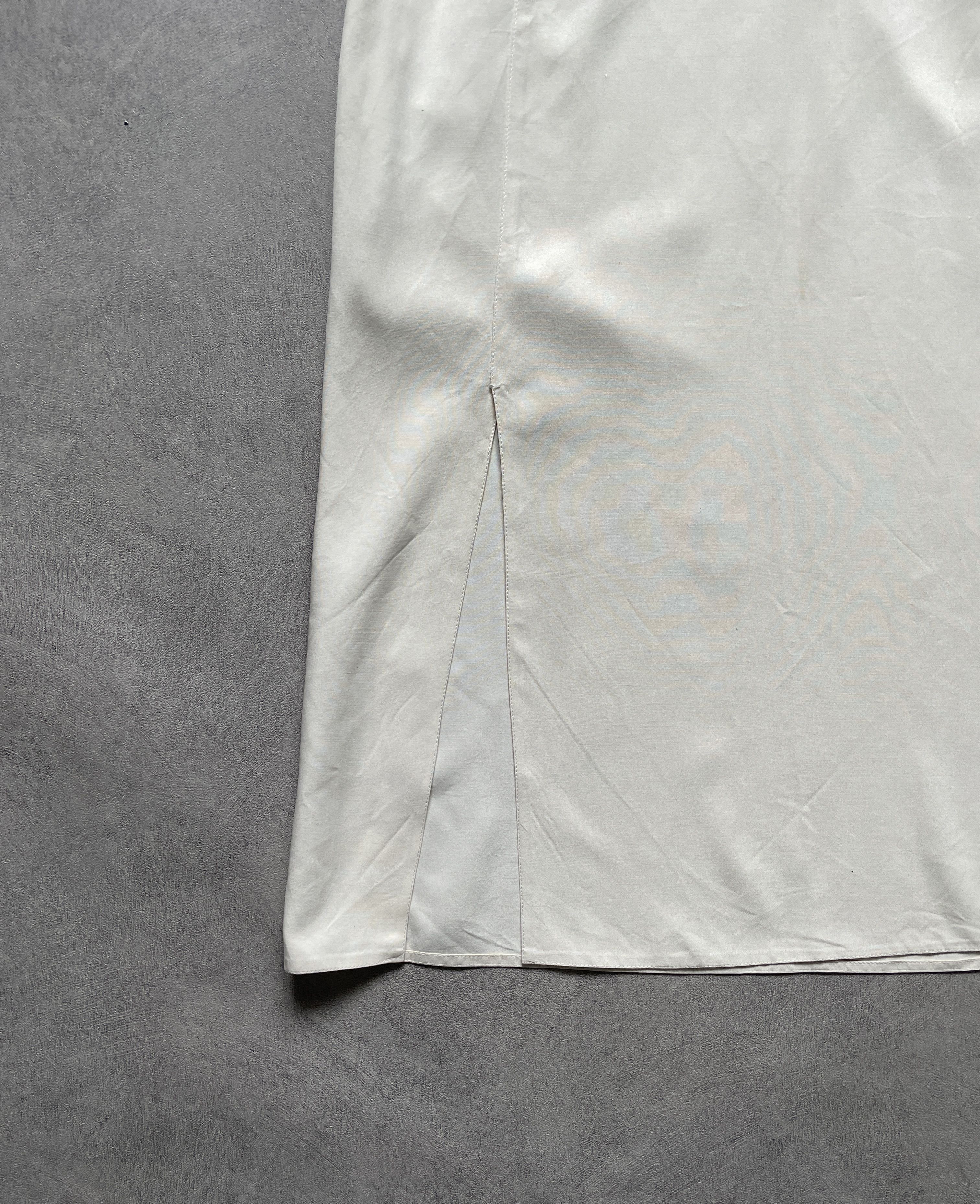 Prada Prada SS 2011 off white cream silk midi dress Size M / US 6-8 / IT 42-44 - 12 Thumbnail