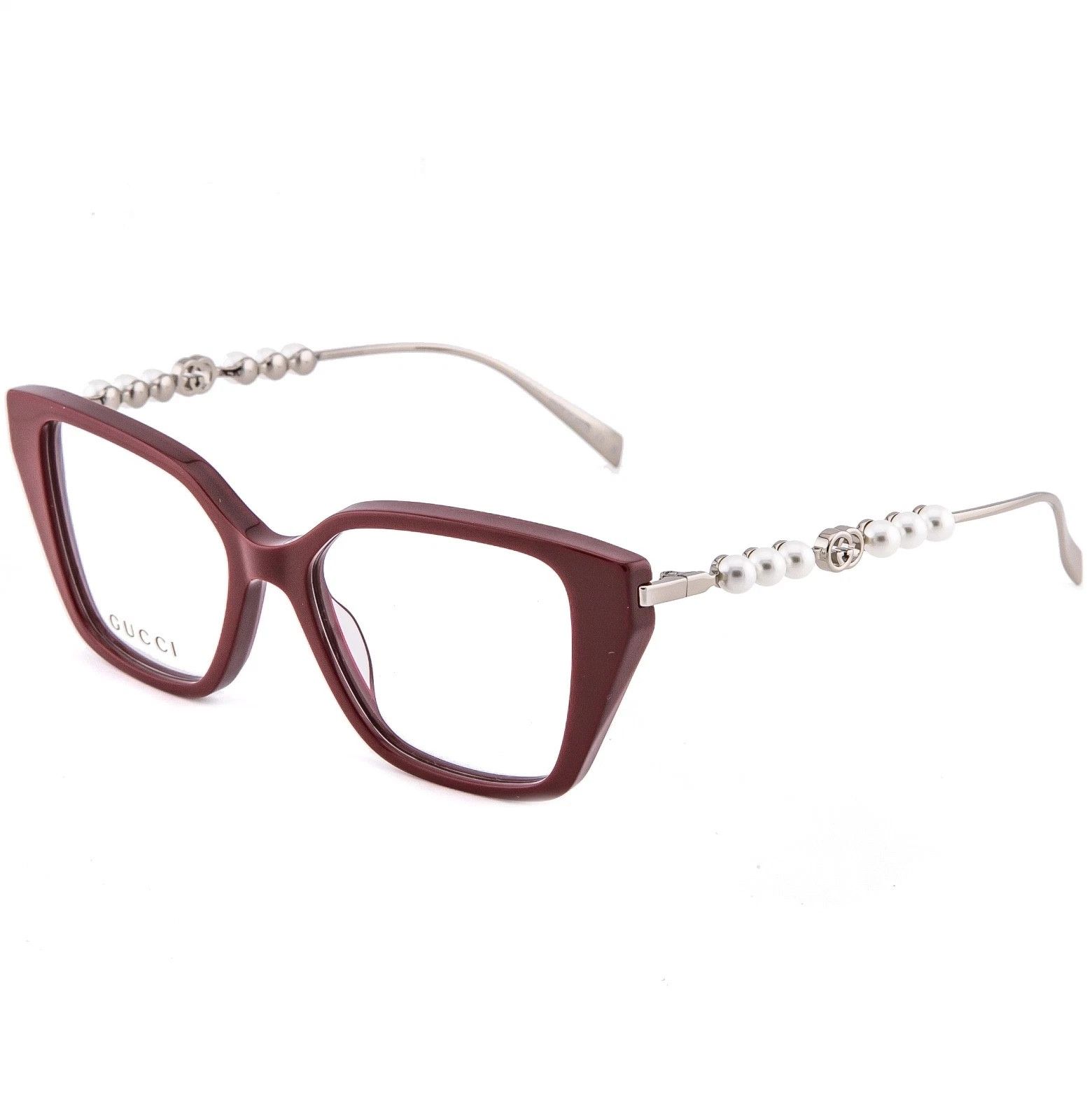 Gucci GUCCI GG1969O 1969 Silver Burgundy Pearl Metal 004 Size ONE SIZE - 4 Thumbnail