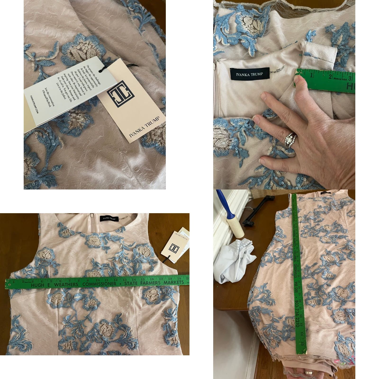 Vintage Ivanka Trump Embroidered Sheath Dress Woman Size 14 NWT Size XL / US 12-14 / IT 48-50 - 8 Thumbnail